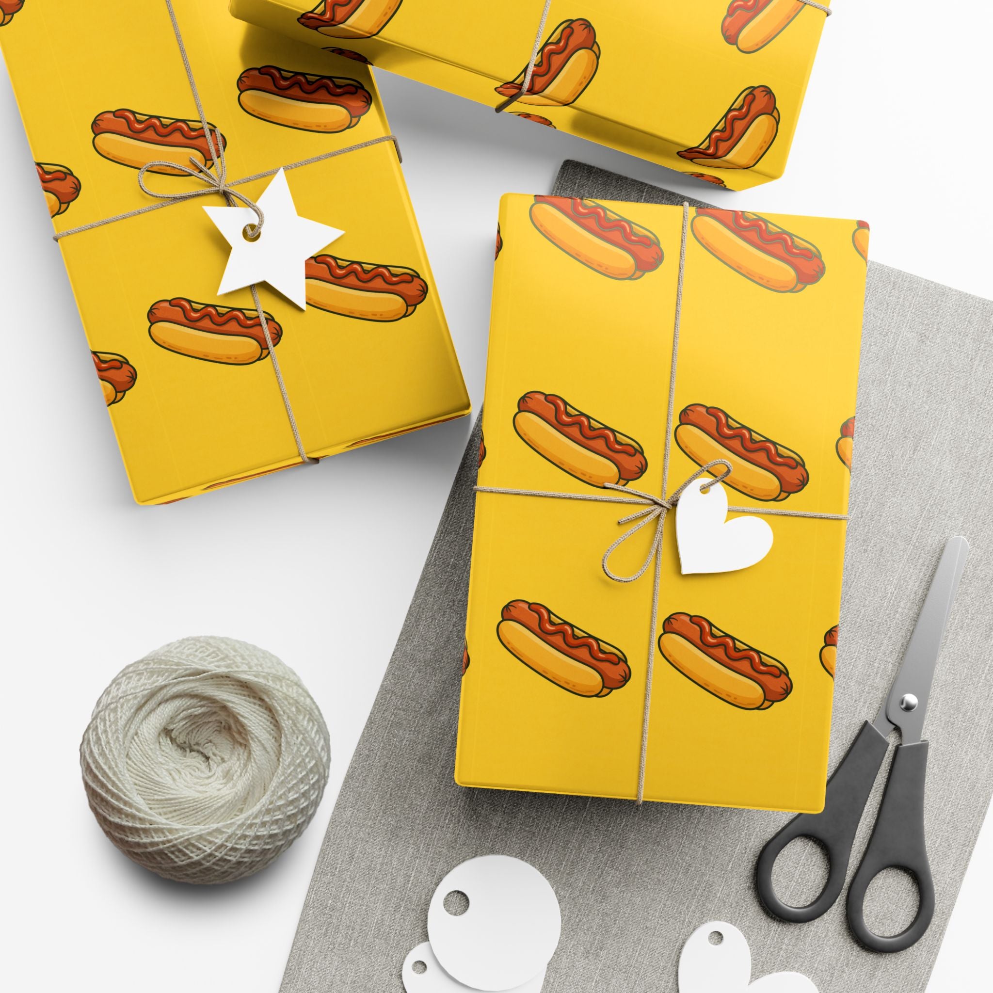 Wrapping Paper, Glizzy Funny Gag Gift Hot Dogs, Hot Dog Lover Birthday Gift, Gift Wrap Accessories, Gift Packaging Supplies, Party Supply