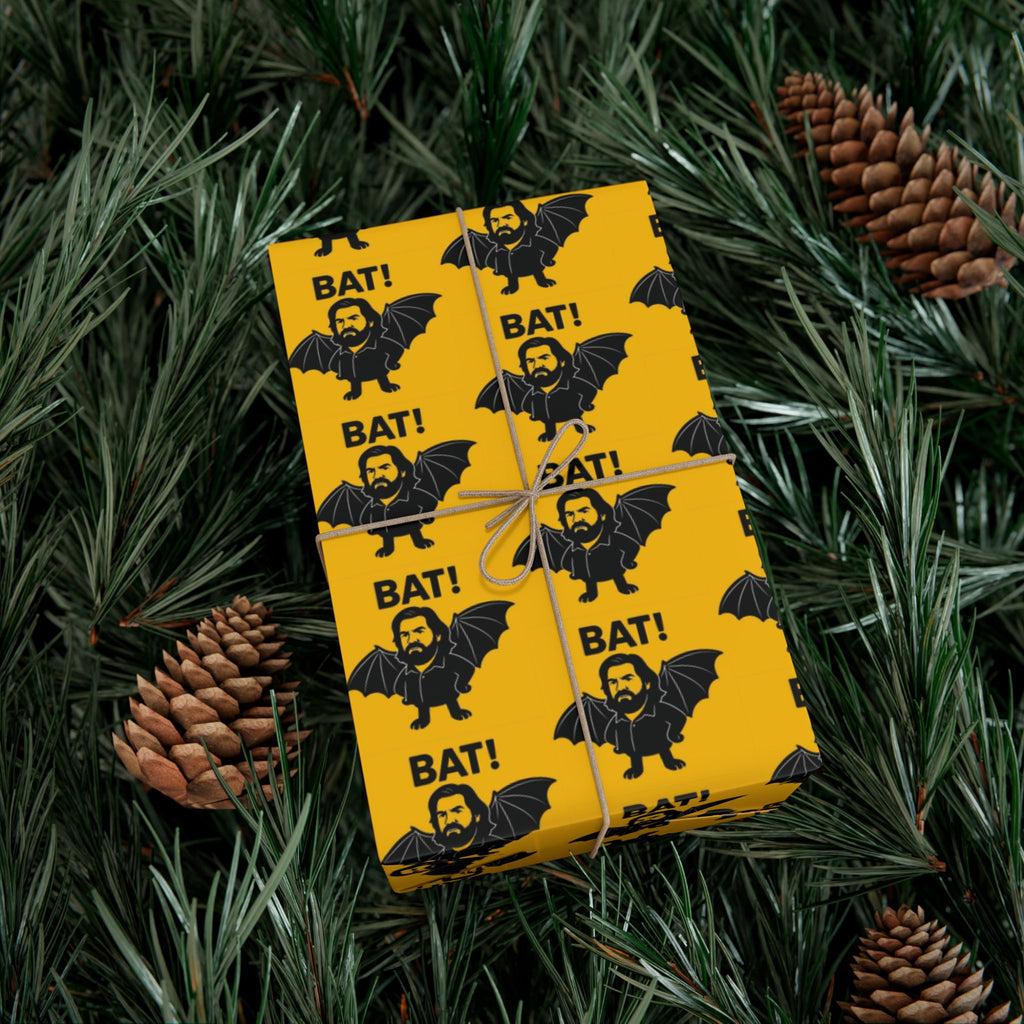Wrapping Paper, Lazlo What We Do In The Shadows Quote BAT! Gift Wrap Papers, Funny Gift Wrap, Halloween Wrapping Paper, Pop Culture Gift