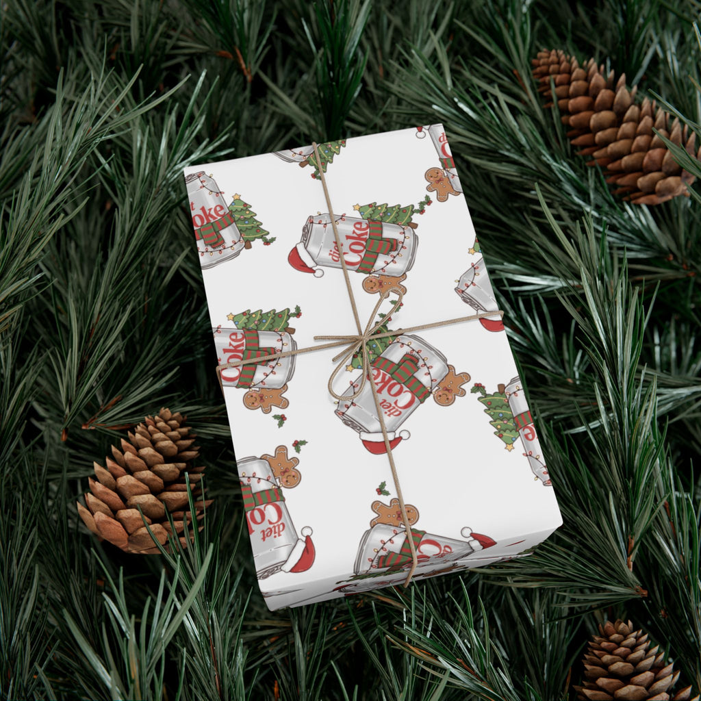 Diet Coke Christmas Wrapping Paper — Festive Soda-Themed Gift Wrap