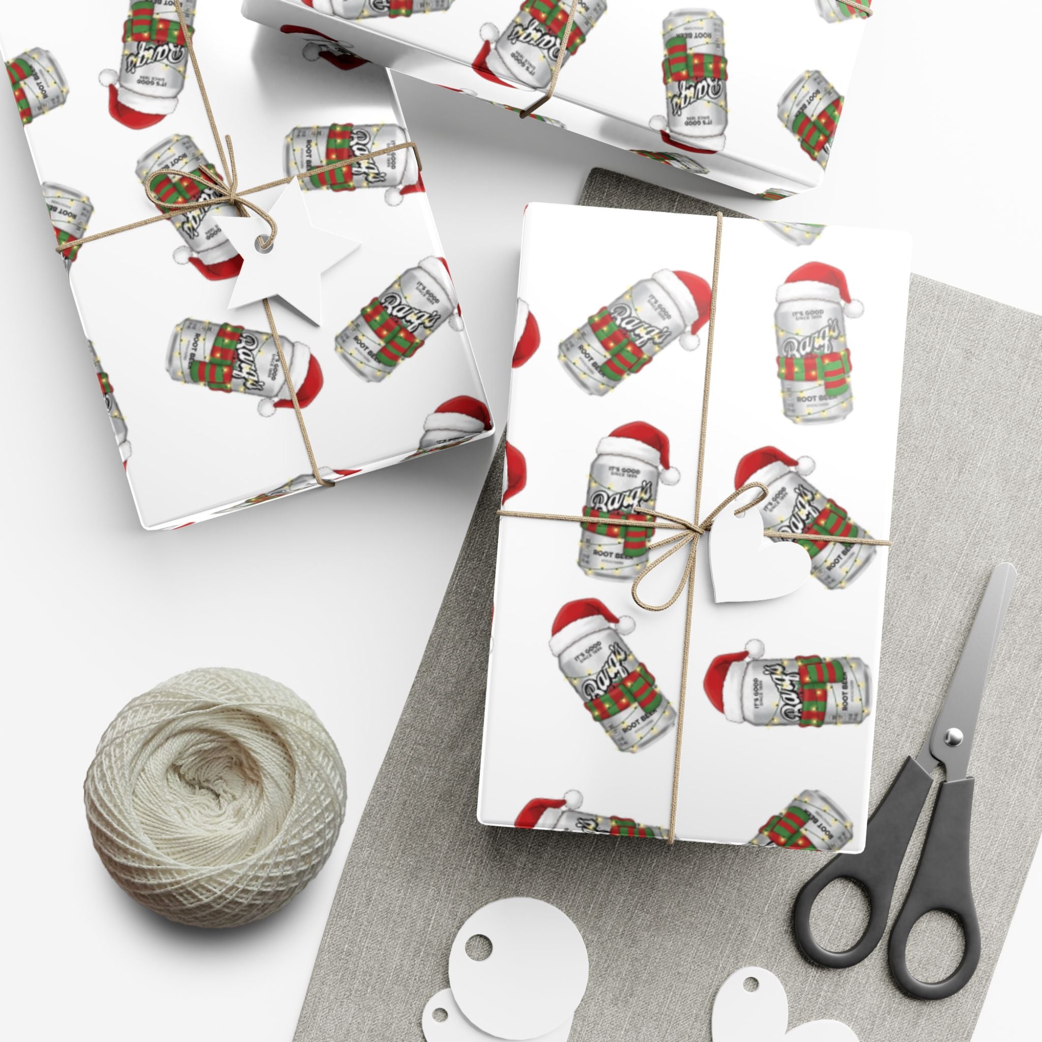 Gift Wrap Papers, Funny Barqs Rootbeer Theme, Wrapping Paper Roll for Parties, Birthdays, Gift Giving, Holiday Presents, Craft Projects