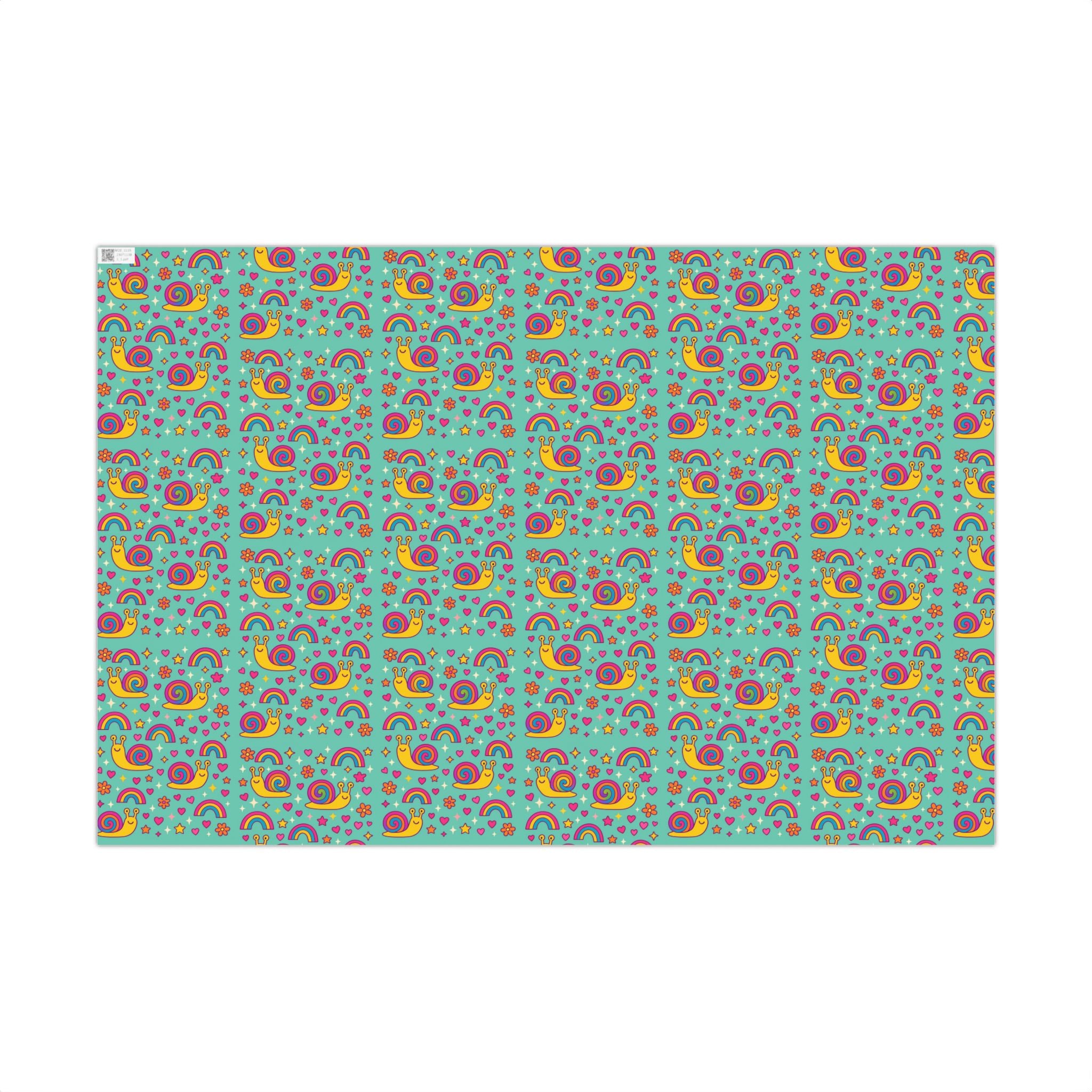 Gift Wrap Papers, Snail Rainbow Colorful Fun Pattern, Wrapping Paper Roll, Cute Gift Wrap, Birthday Gifts, DIY Craft Supplies, Party Decor