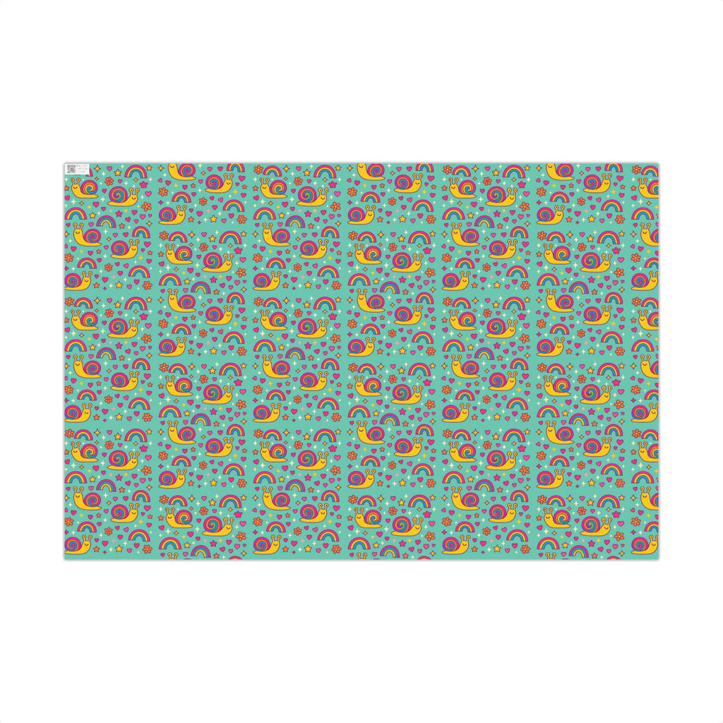 Gift Wrap Papers, Snail Rainbow Colorful Fun Pattern, Wrapping Paper Roll, Cute Gift Wrap, Birthday Gifts, DIY Craft Supplies, Party Decor