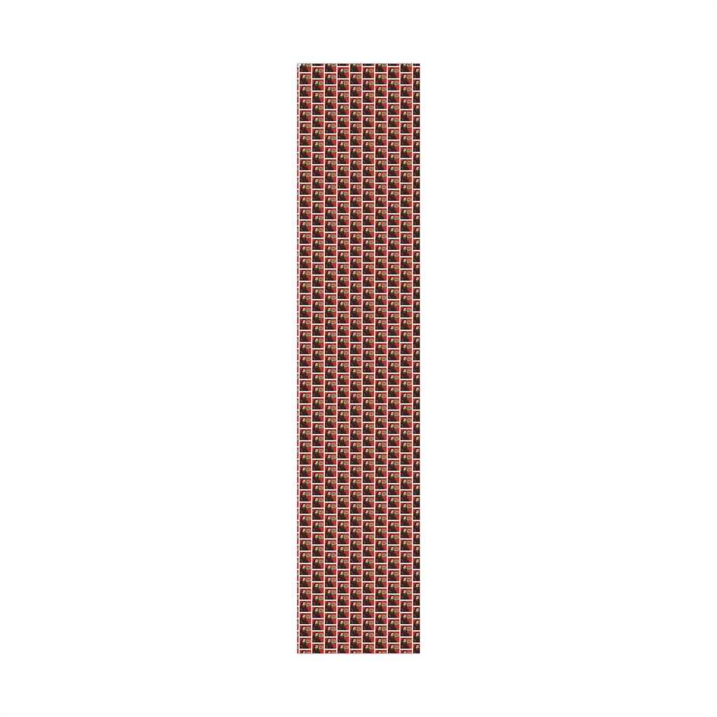 Creepy Paper Wrapping Paper — Red & White (What We Do in the Shadows)