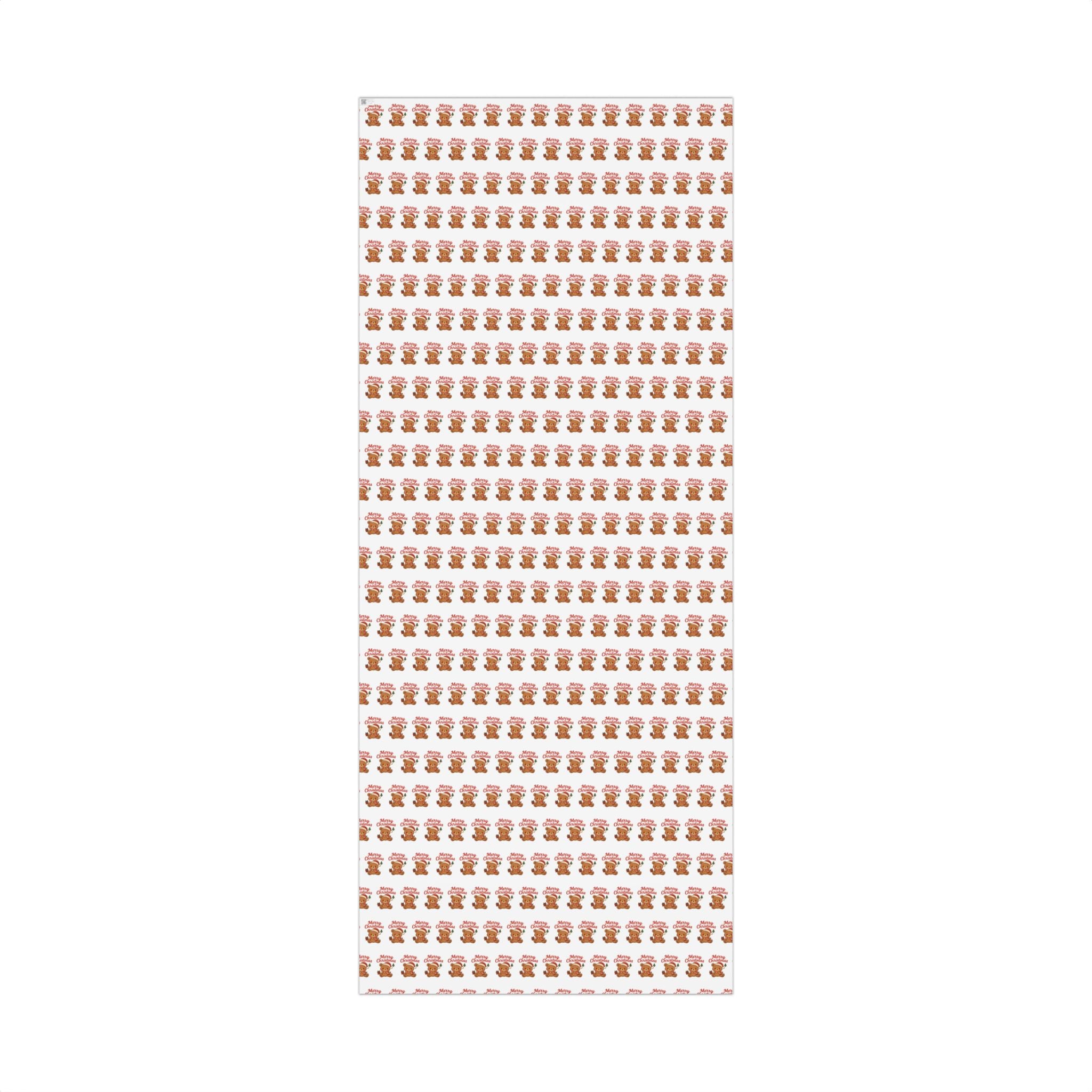 Christmas Gift Wrap Papers, Holiday Wrapping Paper Roll, Cute Teddy Bear Design, Xmas Wrapping Supplies, Festive Gift Packaging