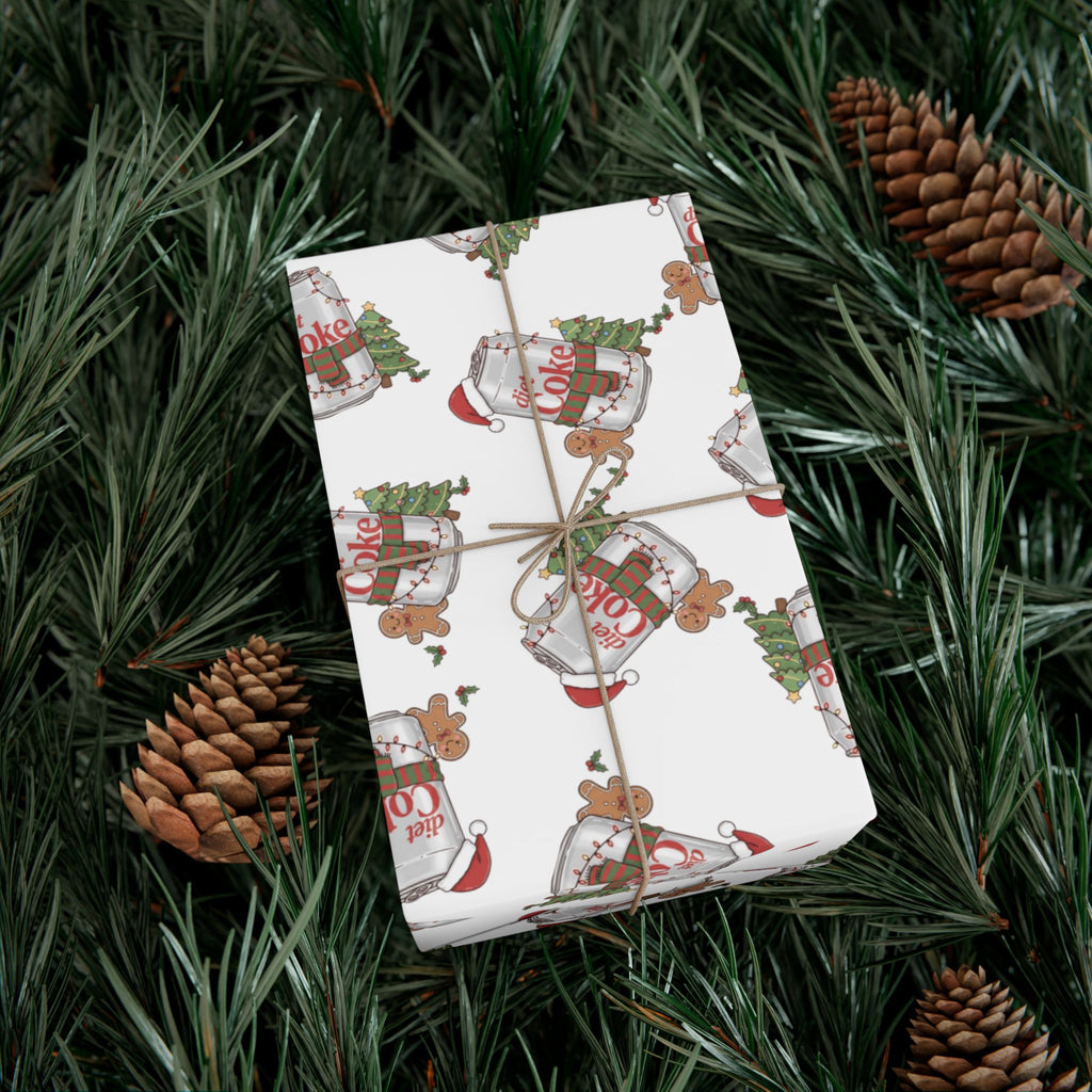 Diet Coke Christmas Wrapping Paper — Festive Soda-Themed Gift Wrap