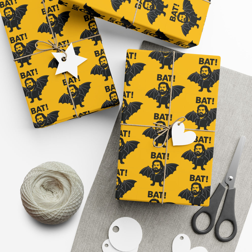 Wrapping Paper, Lazlo What We Do In The Shadows Quote BAT! Gift Wrap Papers, Funny Gift Wrap, Halloween Wrapping Paper, Pop Culture Gift