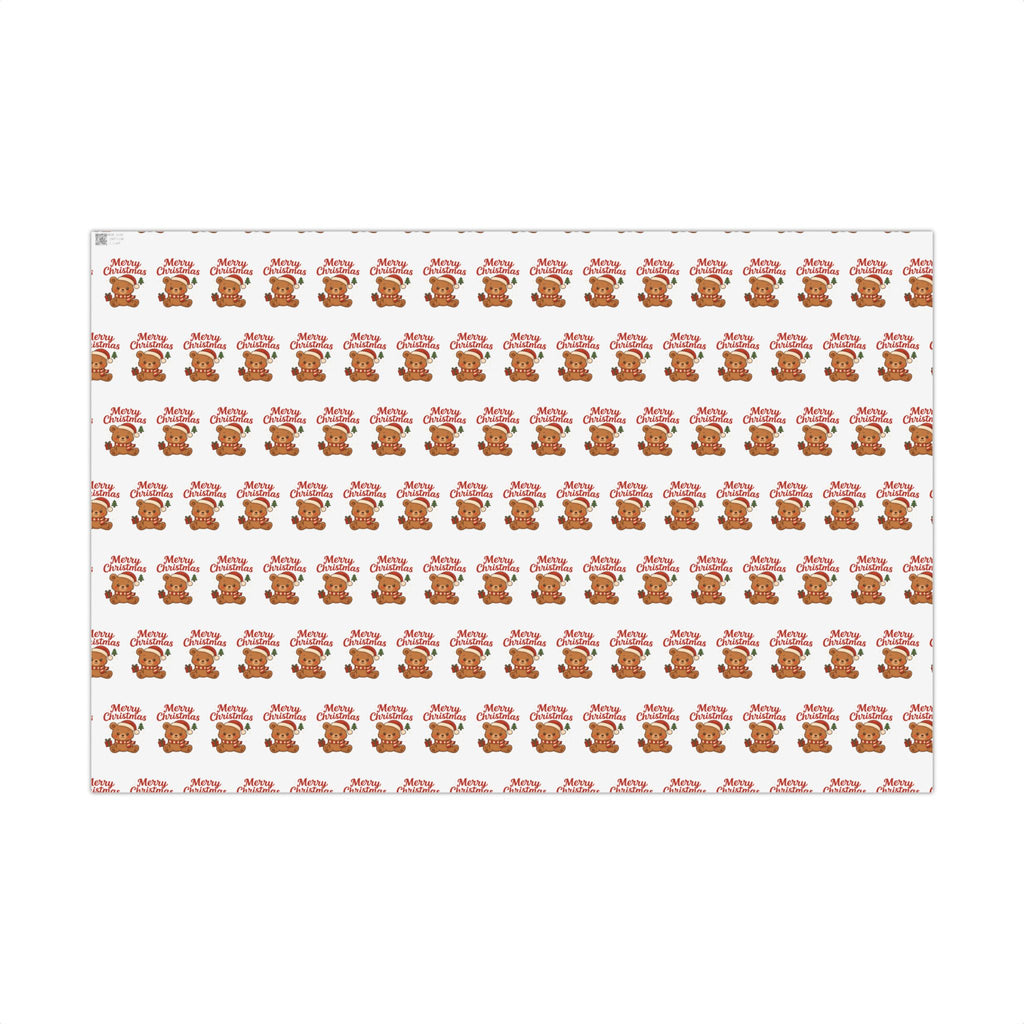 Christmas Gift Wrap Papers, Holiday Wrapping Paper Roll, Cute Teddy Bear Design, Xmas Wrapping Supplies, Festive Gift Packaging