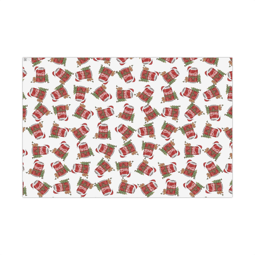 Coca-Cola Christmas Gift Wrap Paper — Festive Soda Holiday Wrapping