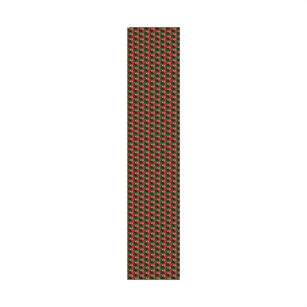 Red/Green - Creepy Paper Wrapping Paper, Nandor from What we do in the Shadows Show, Gift Wrap for Fans, Halloween Decor, Unique Gift Wrap