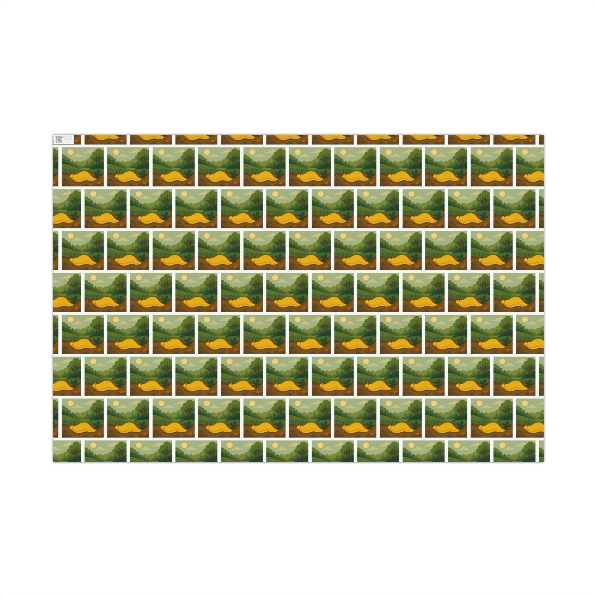 Wrapping Paper, Banana Slug Nature Scene Gift Wrap, Wildlife Themed Present Wrap, Eco-Friendly Nature Gift Wrap, Animal Lover Holiday Paper,