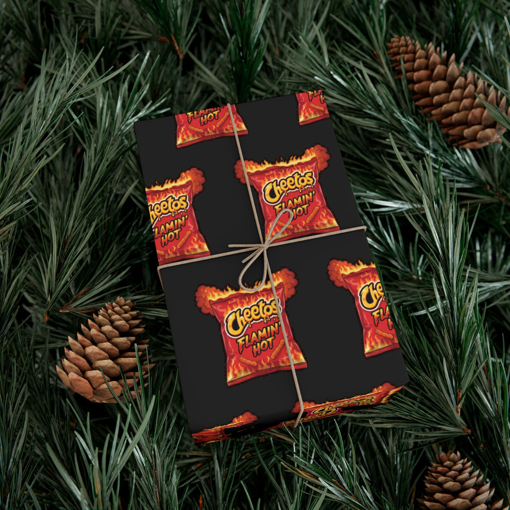 Wrapping Paper, Frito-Lay Hot Cheetos Bag of Chips Gag Gift Funny, Gift Wrap Roll, Chip Lover Gift, Unique Wrapping Paper, Funny Gift Wrap,