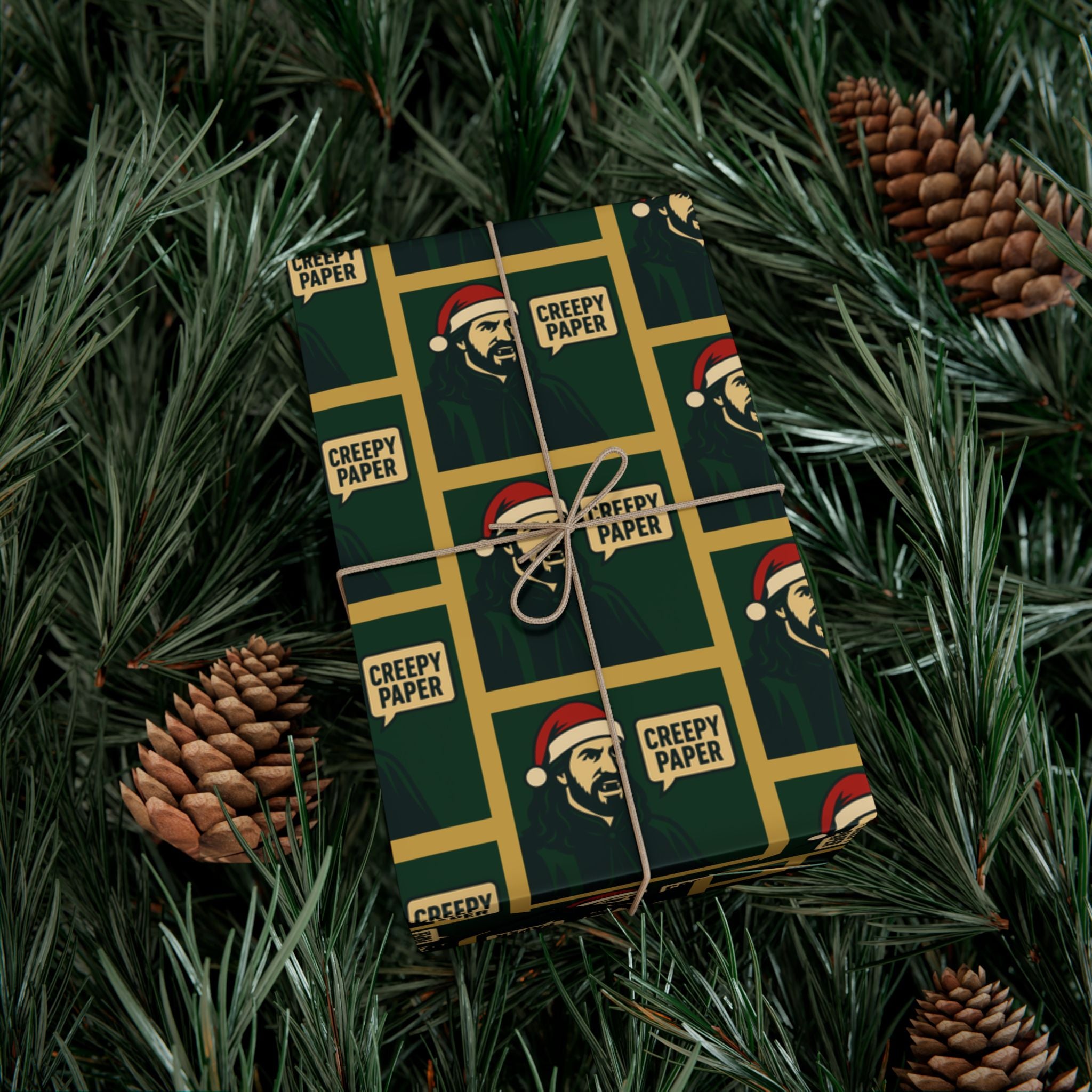 Premium Nandor Creepy Paper Christmas Quote, Gift Wrap Papers Shirt, Santa Hat Design, What We Do in the Shadows Funny Cute Show Fan Movie