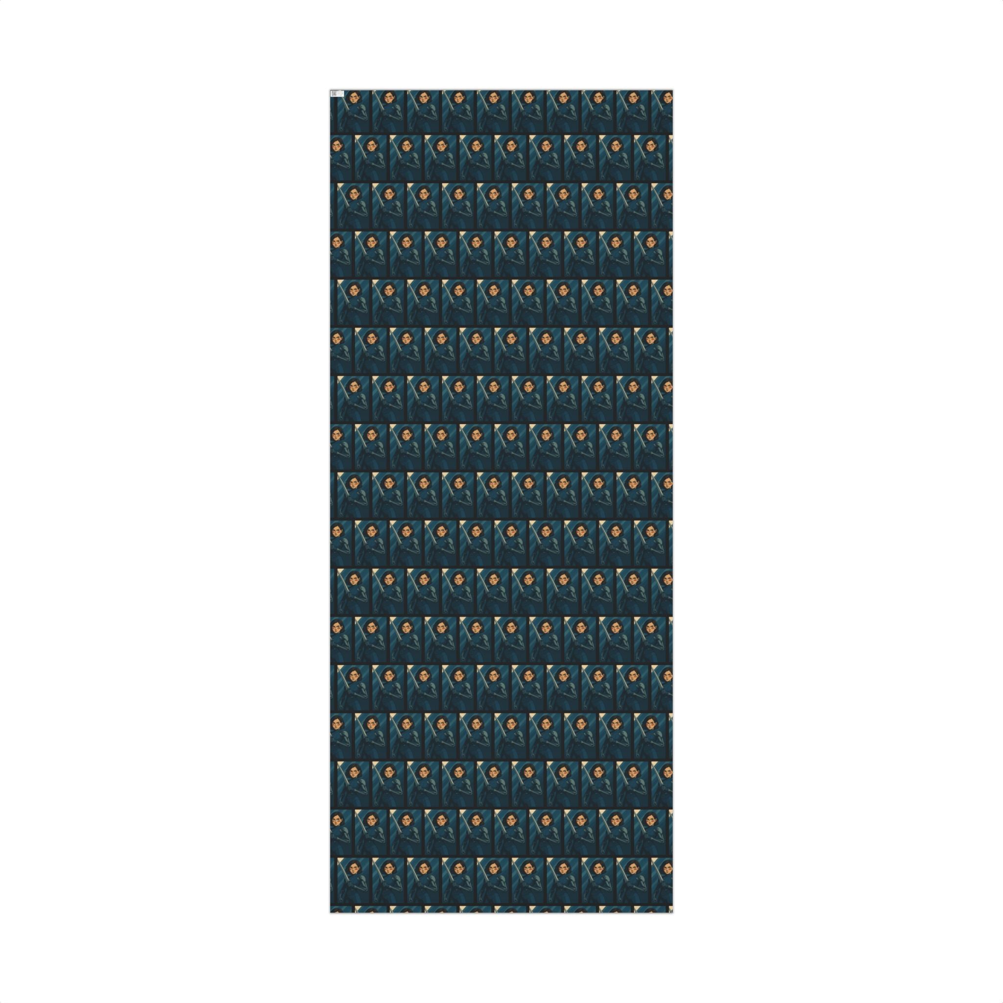 Alita Battle Angel Cyberpunk Anime Girl Wrapping Paper Futuristic Warrior Gift Wrap for Sci-Fi Fans, Manga Inspired Xmas Gift Wrap, Tech