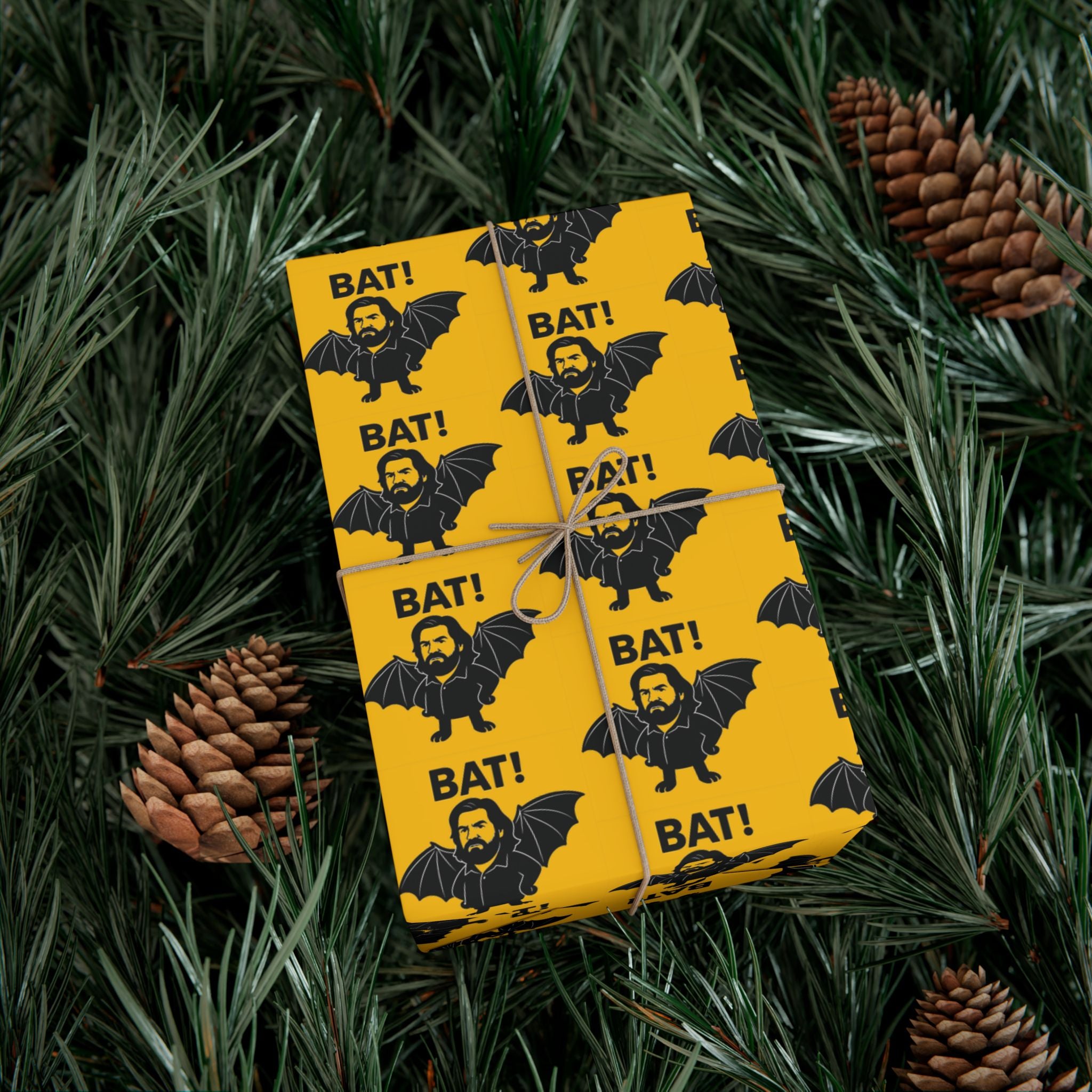 Wrapping Paper, Lazlo What We Do In The Shadows Quote BAT! Gift Wrap Papers, Funny Gift Wrap, Halloween Wrapping Paper, Pop Culture Gift