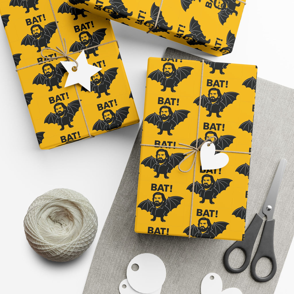 Wrapping Paper, Lazlo What We Do In The Shadows Quote BAT! Gift Wrap Papers, Funny Gift Wrap, Halloween Wrapping Paper, Pop Culture Gift