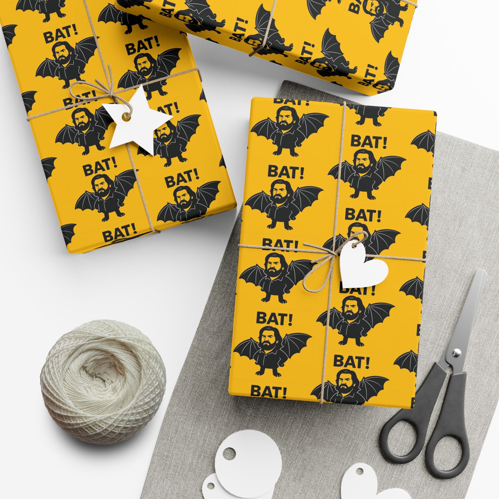 Wrapping Paper, Lazlo What We Do In The Shadows Quote BAT! Gift Wrap Papers, Funny Gift Wrap, Halloween Wrapping Paper, Pop Culture Gift