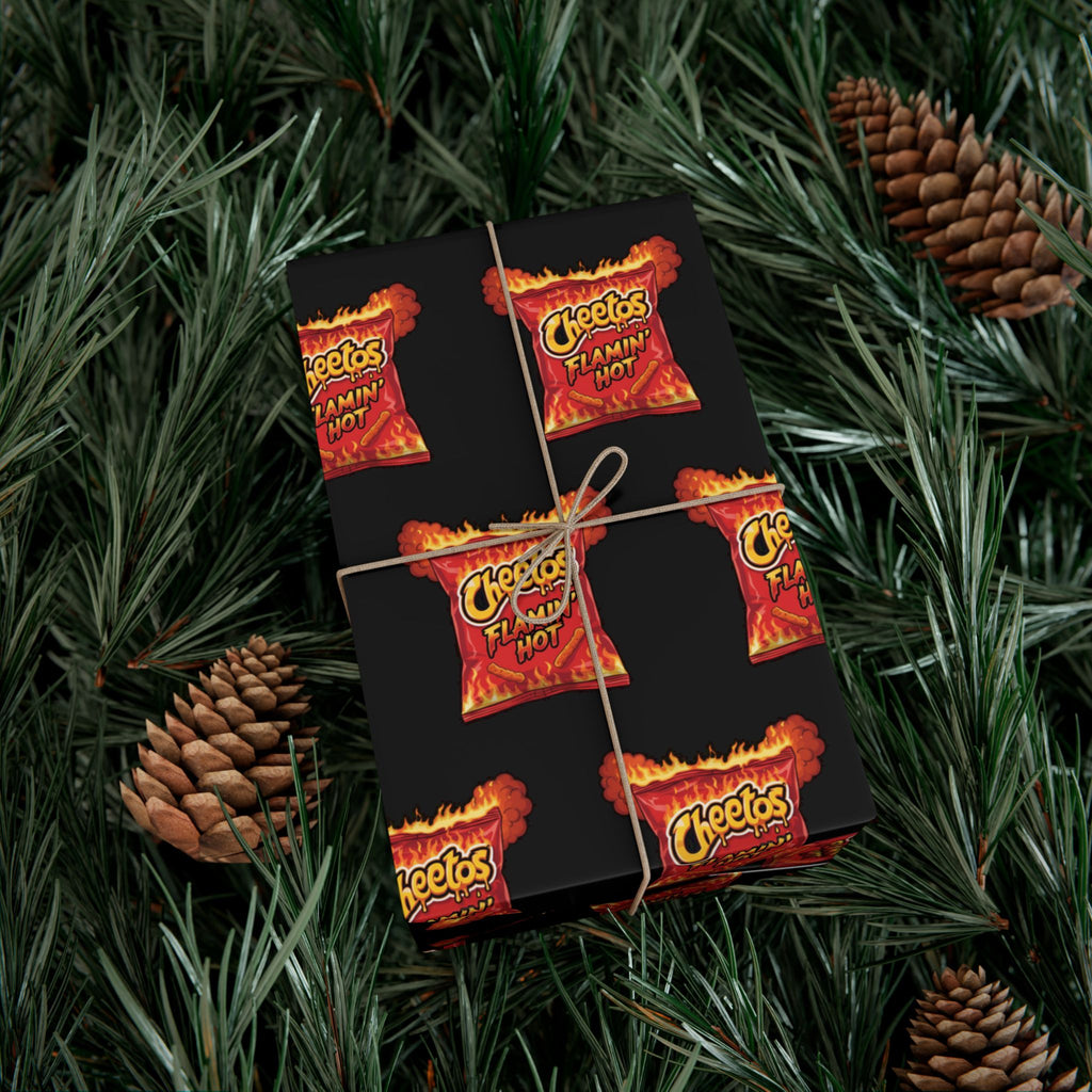 Wrapping Paper, Frito-Lay Hot Cheetos Bag of Chips Gag Gift Funny, Gift Wrap Roll, Chip Lover Gift, Unique Wrapping Paper, Funny Gift Wrap,