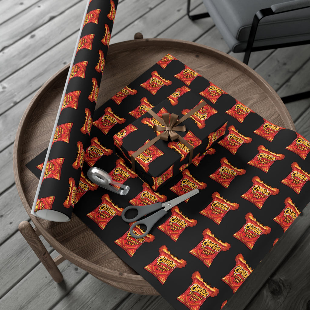 Wrapping Paper, Frito-Lay Hot Cheetos Bag of Chips Gag Gift Funny, Gift Wrap Roll, Chip Lover Gift, Unique Wrapping Paper, Funny Gift Wrap,