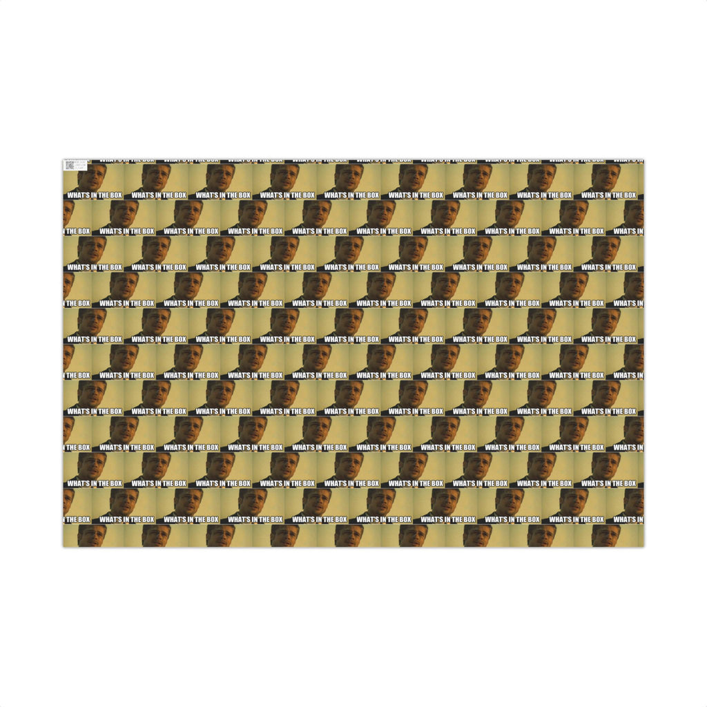 Wrapping Paper, Whats in the box Seven Movie Quote with Brad Pitt, Gift Wrap Roll, Film Lover Present, Movie Buff Gift, Unique Movie