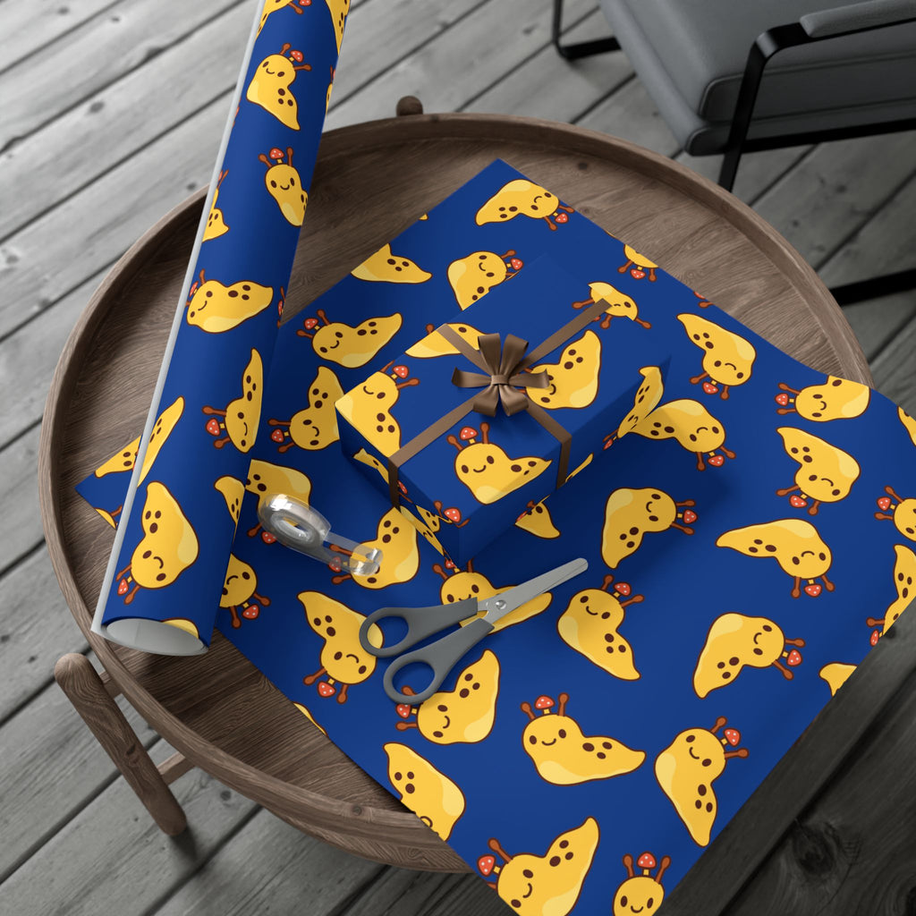 Gift Wrap Papers, Nature Lover Gift, Cute Banana Slug Mushroom Design, Gift Wrap Sheets, Wrapping Paper Roll, Snail Slug Lover Present