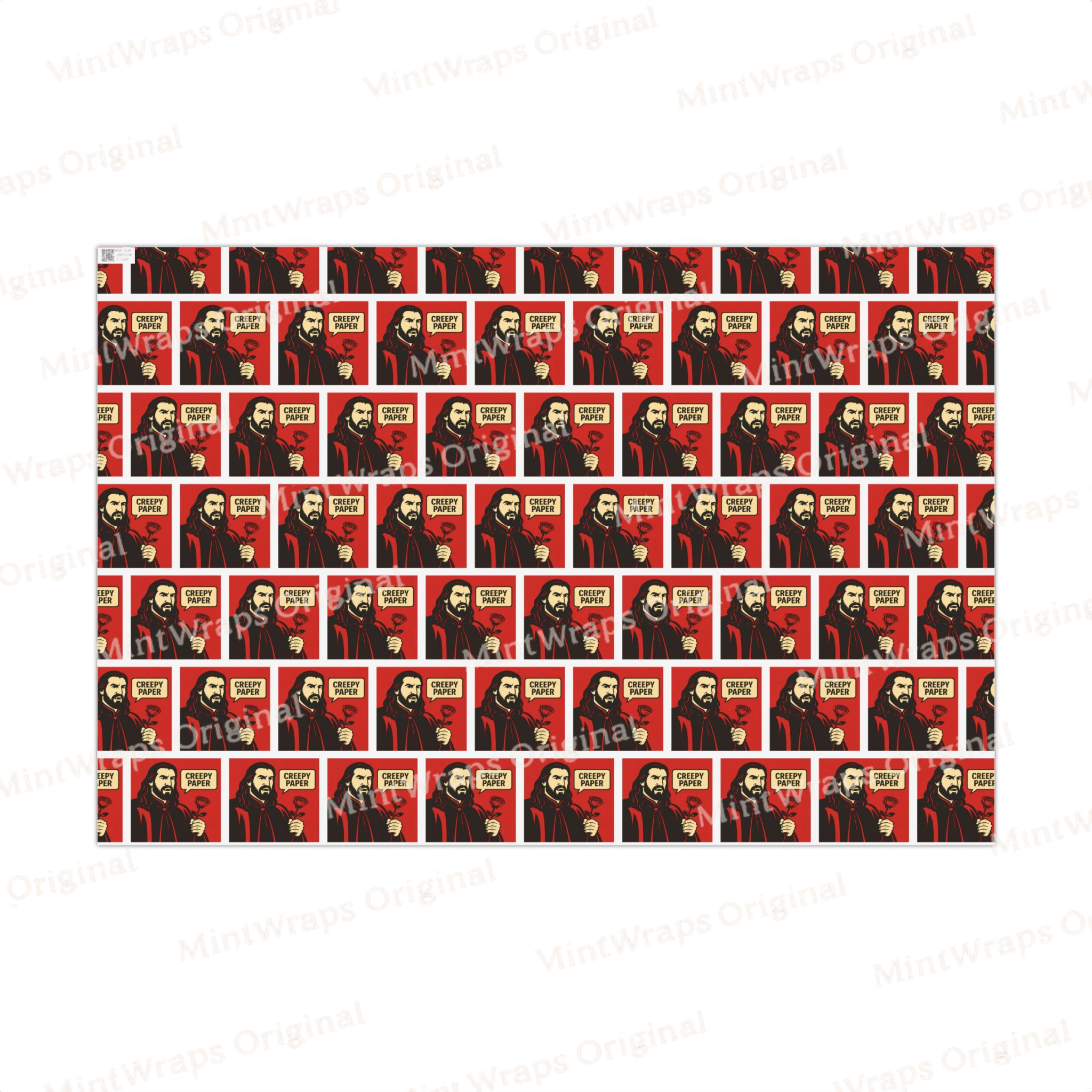 Valentine's Gift Wrap Paper — 'Creepy Paper' Quote from Nandor (What We Do in the Shadows)