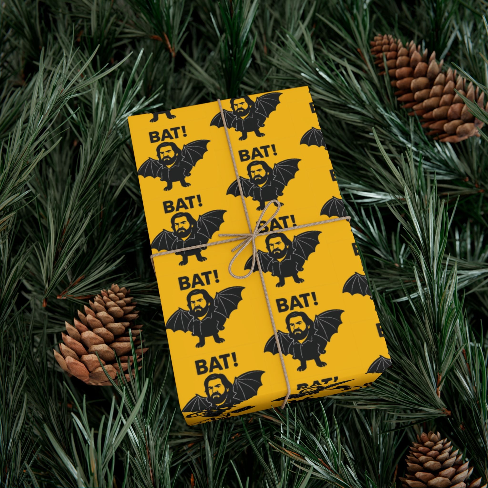 Wrapping Paper, Lazlo What We Do In The Shadows Quote BAT! Gift Wrap Papers, Funny Gift Wrap, Halloween Wrapping Paper, Pop Culture Gift