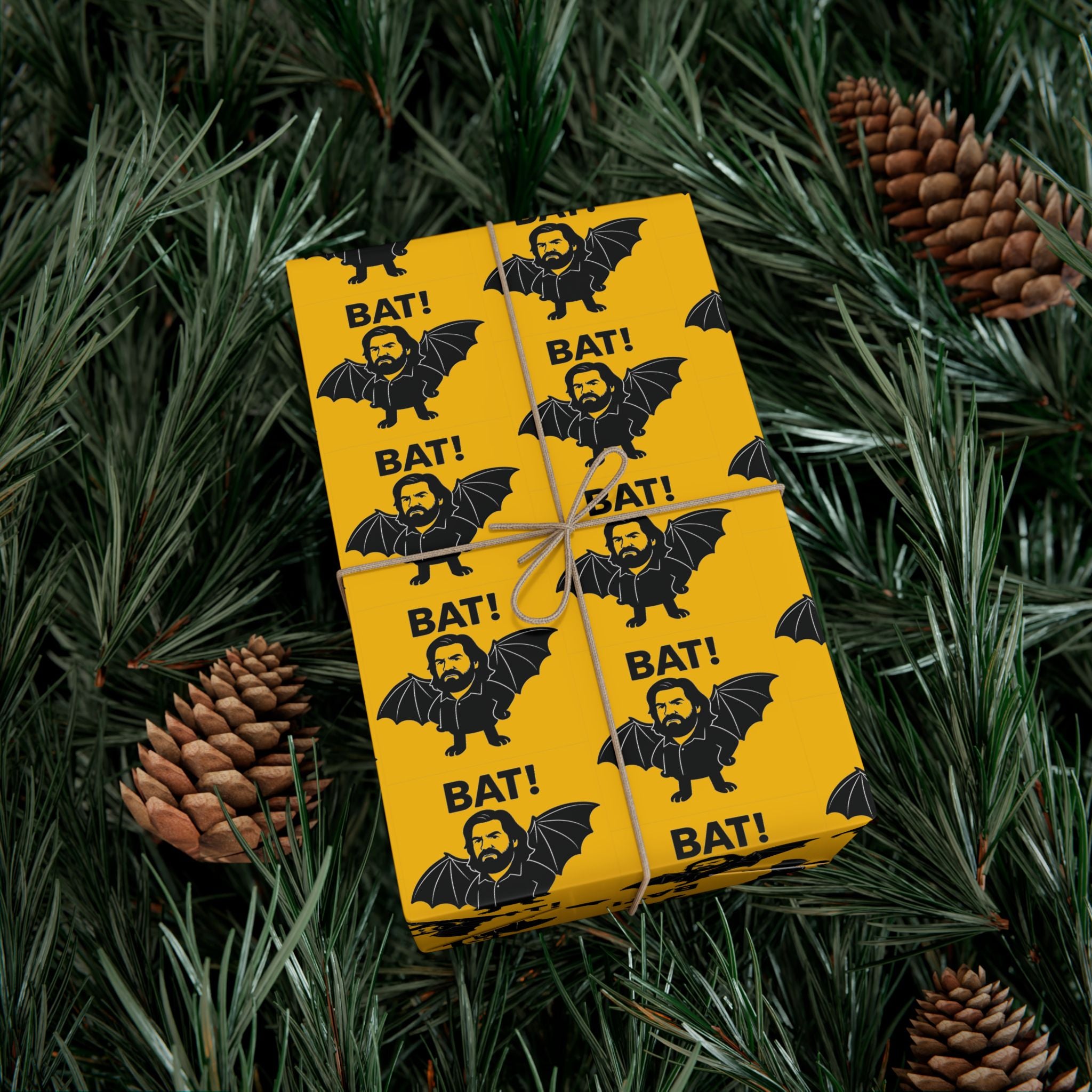 Wrapping Paper, Lazlo What We Do In The Shadows Quote BAT! Gift Wrap Papers, Funny Gift Wrap, Halloween Wrapping Paper, Pop Culture Gift