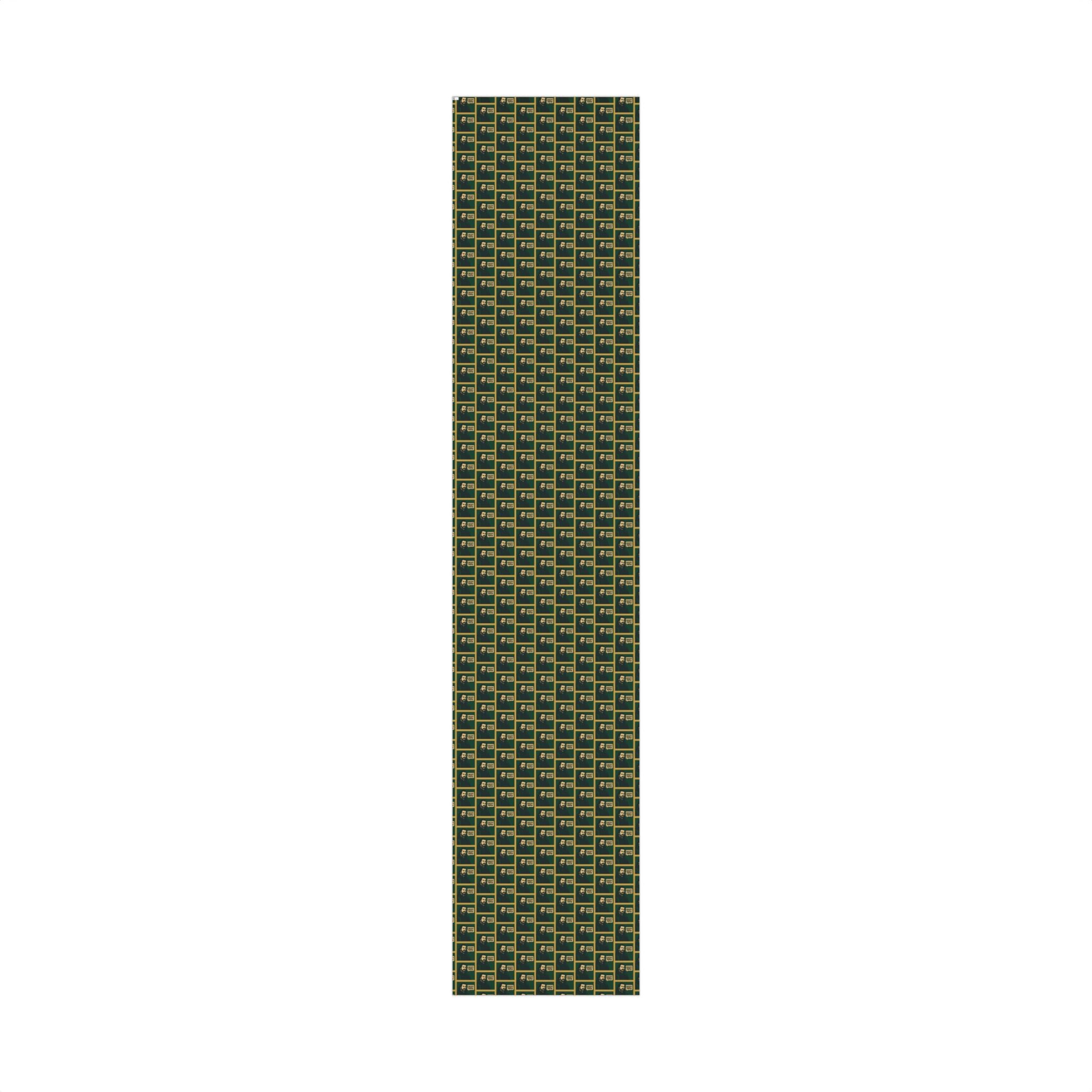 What We Do in the Shadows Nandor Gift Wrap Paper — Green & Gold Vampire-Themed Wrapping Paper
