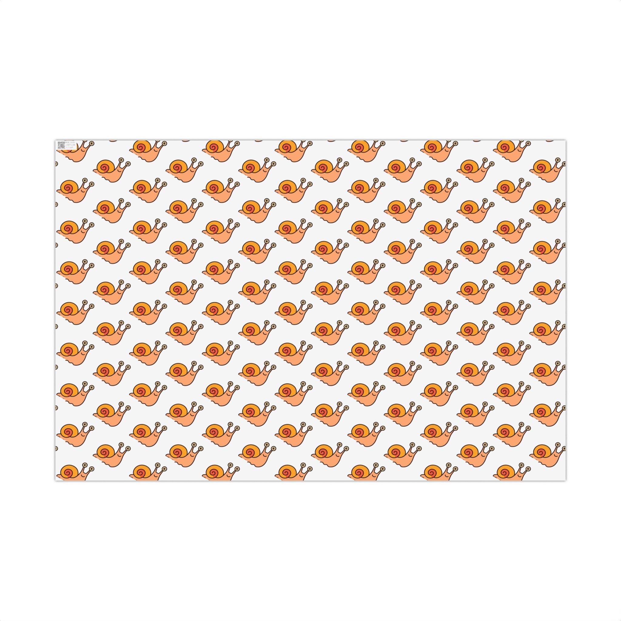Cute Snail Gift Wrapping Paper, Roll with Cute Snail Design - Perfect for Nature Lovers, Kids' Birthdays, Holidays, Crafting, DIY Projects