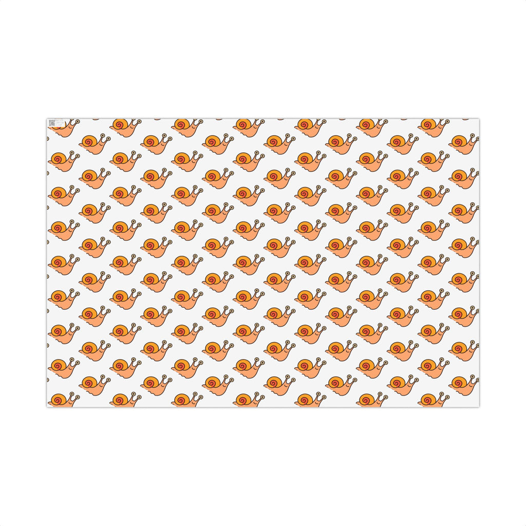 Cute Snail Gift Wrap Paper — Whimsical Snail Pattern for Birthdays & Baby Showers