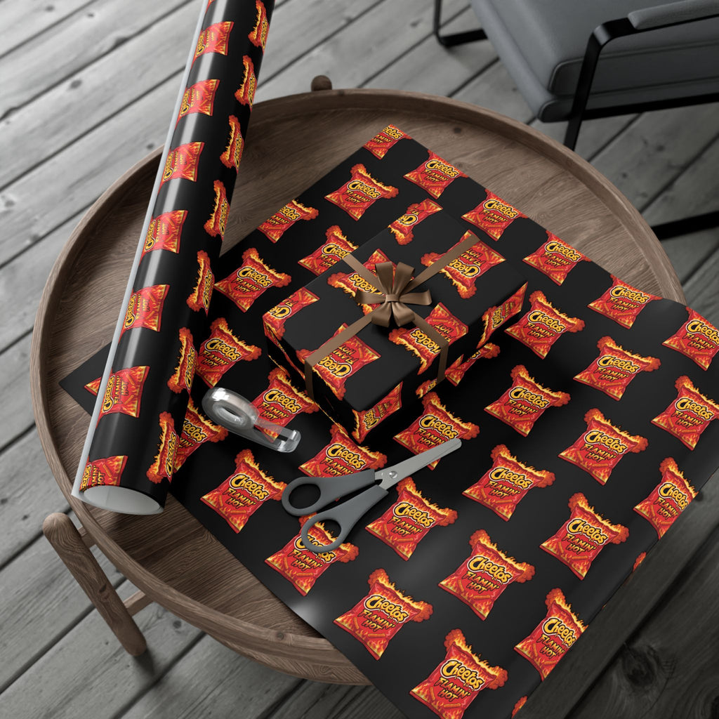Wrapping Paper, Frito-Lay Hot Cheetos Bag of Chips Gag Gift Funny, Gift Wrap Roll, Chip Lover Gift, Unique Wrapping Paper, Funny Gift Wrap,