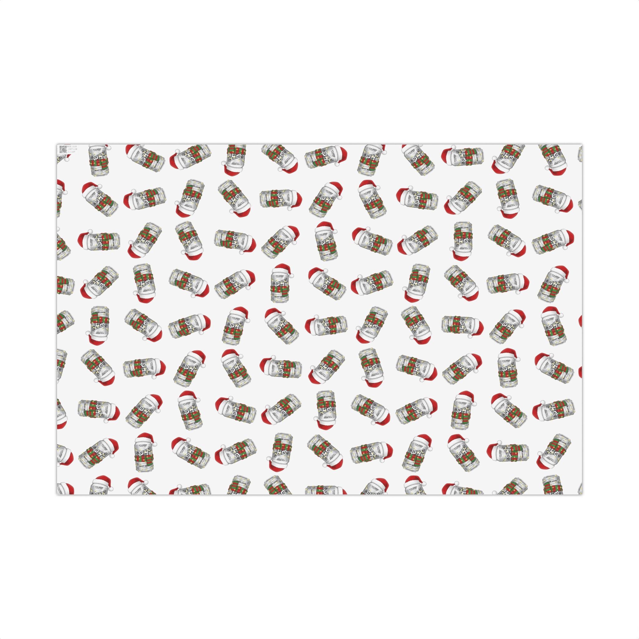 Gift Wrap Papers, Funny Barqs Rootbeer Theme, Wrapping Paper Roll for Parties, Birthdays, Gift Giving, Holiday Presents, Craft Projects