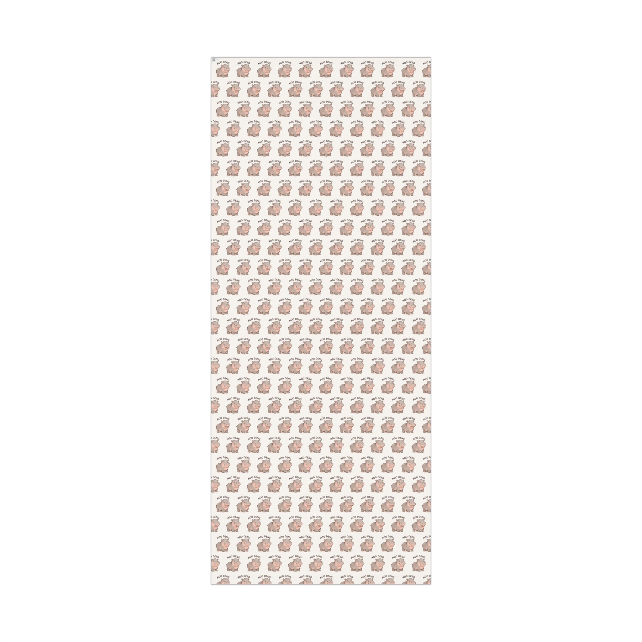 Gift Wrap Papers, Cute Moodeng Hippo Design - Wrapping Sheets, Gift Packaging, Hippopotamus Lover Gift, Craft Supplies, Kids Party Decor