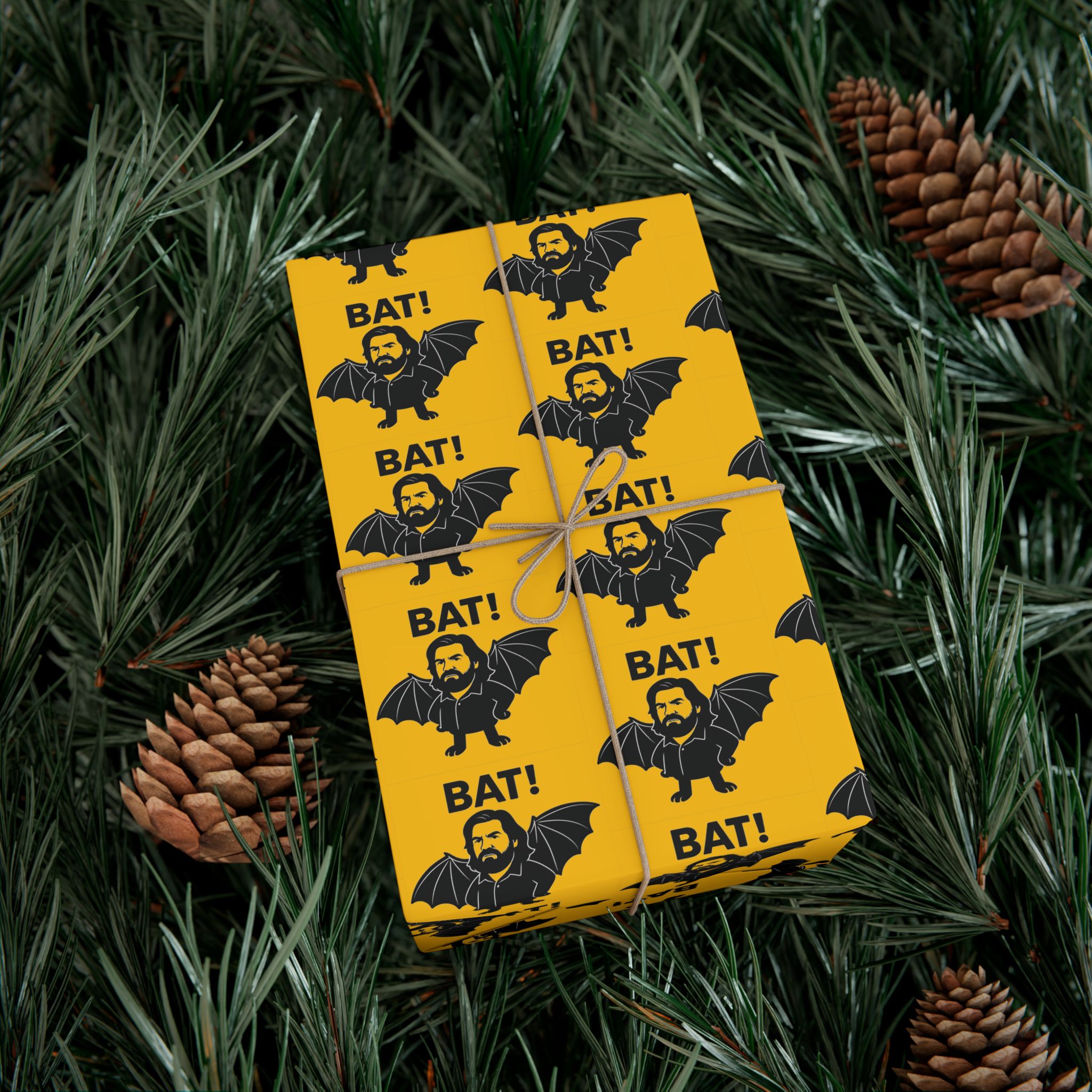 Wrapping Paper, Lazlo What We Do In The Shadows Quote BAT! Gift Wrap Papers, Funny Gift Wrap, Halloween Wrapping Paper, Pop Culture Gift