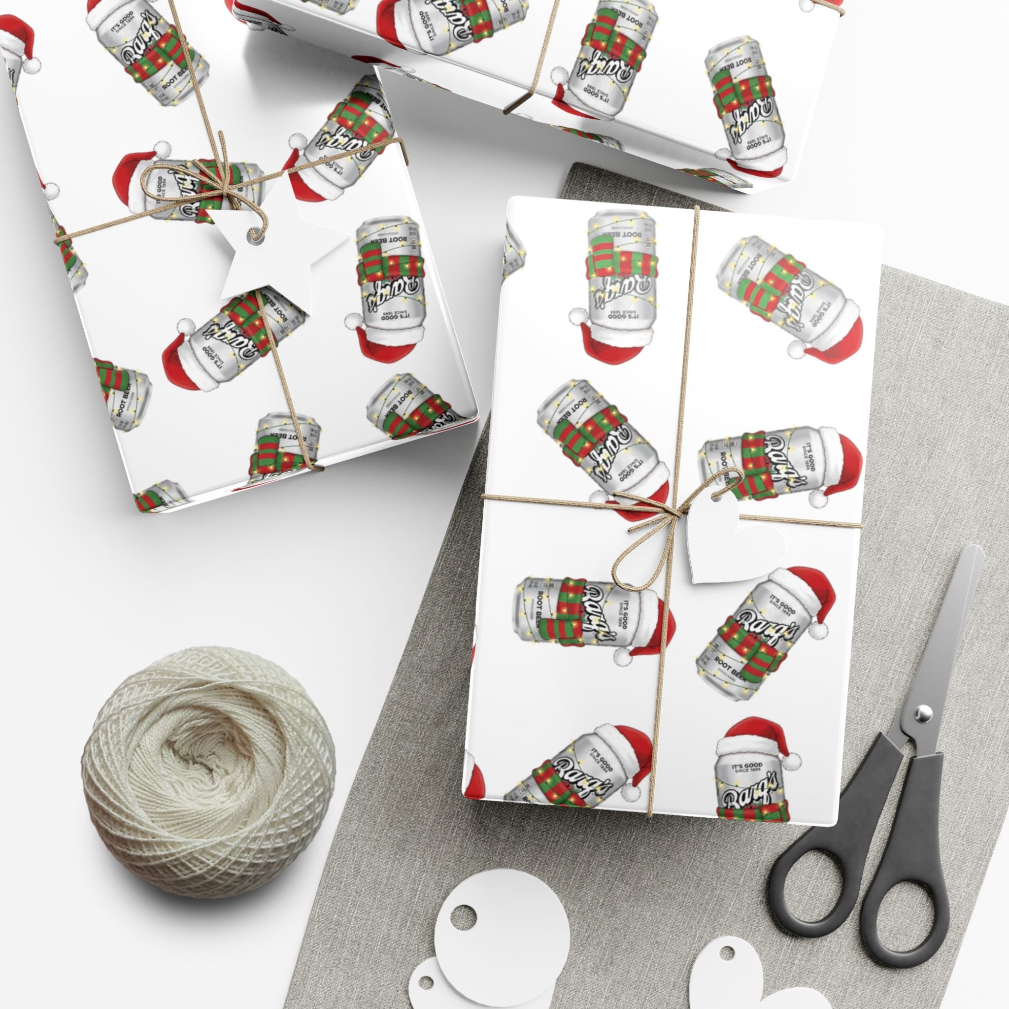 Gift Wrap Papers, Funny Barqs Rootbeer Theme, Wrapping Paper Roll for Parties, Birthdays, Gift Giving, Holiday Presents, Craft Projects