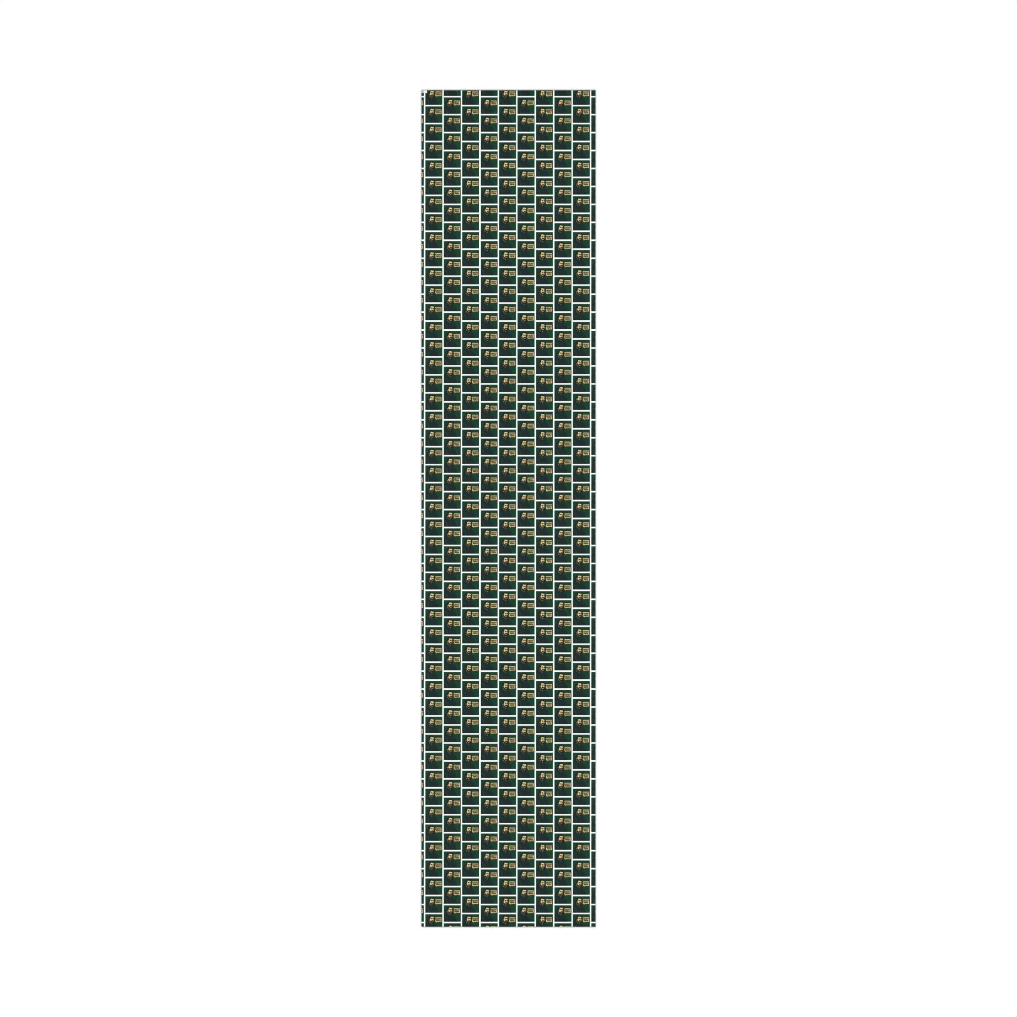 Green/White - Creepy Paper Wrapping Paper, Nandor from What we do in the Shadows Show, Gift Wrap for Fans, Halloween Decor, Unique Gift Wrap