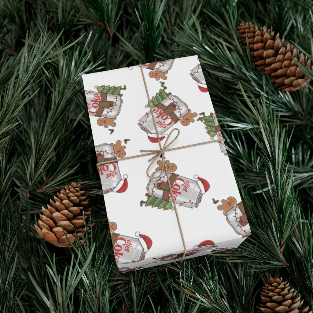 Diet Coke Christmas Wrapping Paper — Festive Soda-Themed Gift Wrap