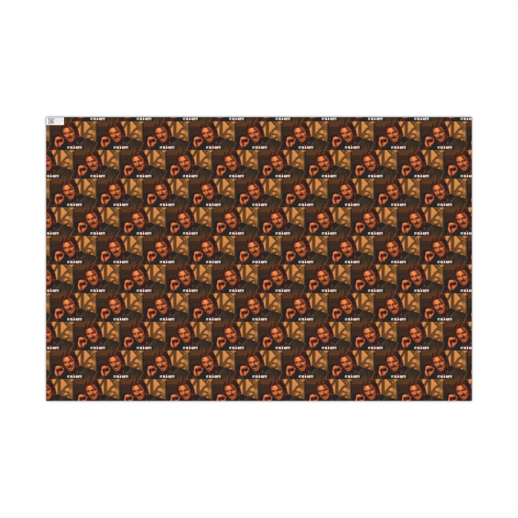 Gift Wrap Papers - Boromir's 'It is a gift' Quote from Lord of the Rings