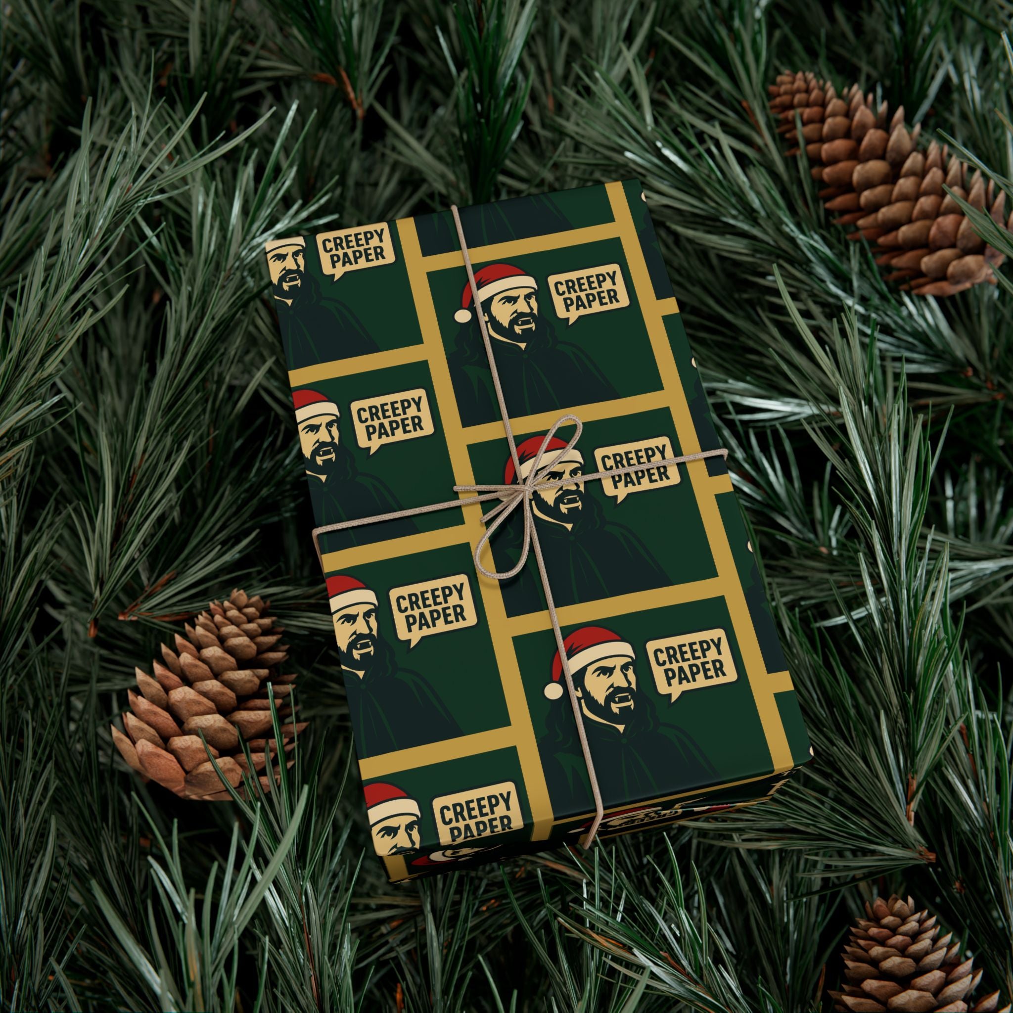 Premium Nandor Creepy Paper Christmas Quote, Gift Wrap Papers Shirt, Santa Hat Design, What We Do in the Shadows Funny Cute Show Fan Movie