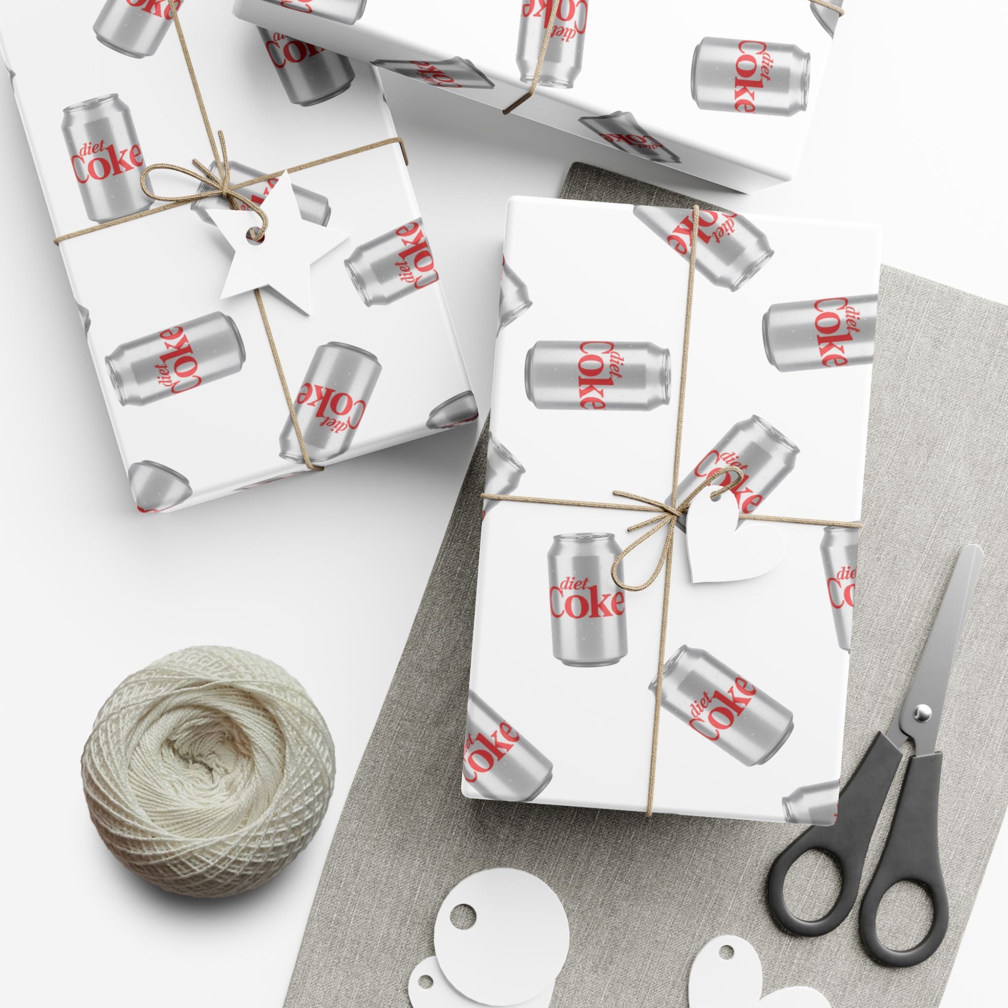 Wrapping Paper Sheets, Diet Coke Gift Wrap, Gift Wrap Roll, Funny Soda Cola, Pop Present Wrap Paper, Unique Gift Wrap