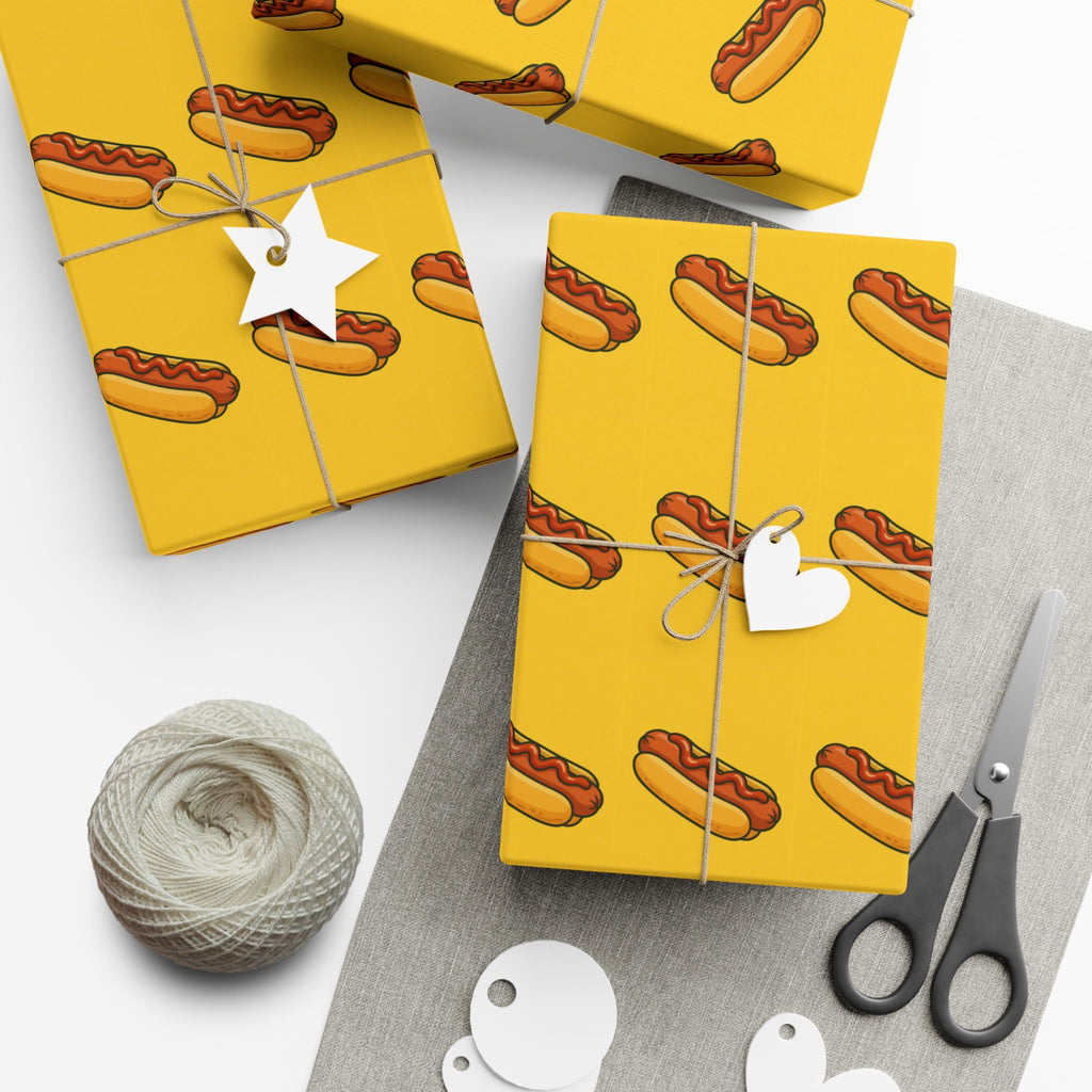 Wrapping Paper, Glizzy Funny Gag Gift Hot Dogs, Hot Dog Lover Birthday Gift, Gift Wrap Accessories, Gift Packaging Supplies, Party Supply