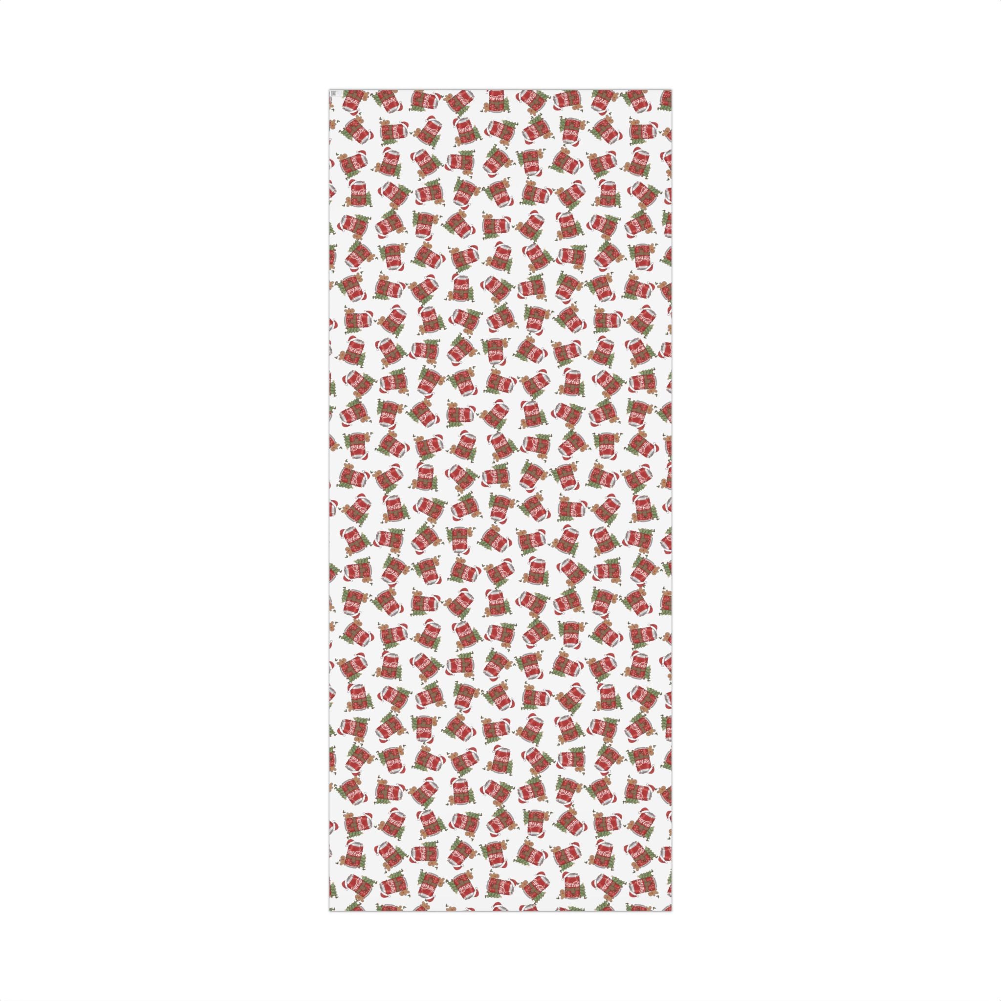Coca Cola Christmas Wrapping Paper, Holiday Gift Wrap, Festive Xmas Gift Wrap, Coca Cola Pop Soda Paper, Funny Cute Wrapping Paper