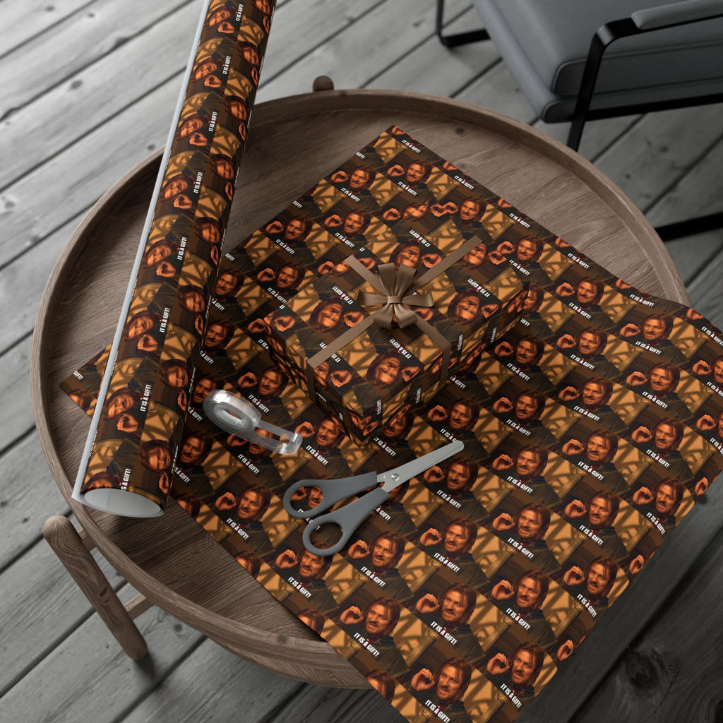 Gift Wrap Papers - Boromir's 'It is a gift' Quote from Lord of the Rings