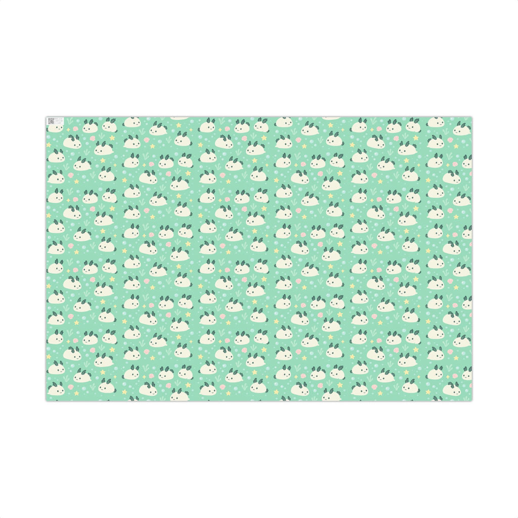 Gift Wrap Papers, Sea Bunny Creature Pattern Ocean, Wrapping Paper Roll, Cute Animal Gift Wrap, Underwater Theme Gift Wrap, Sea Life Pattern