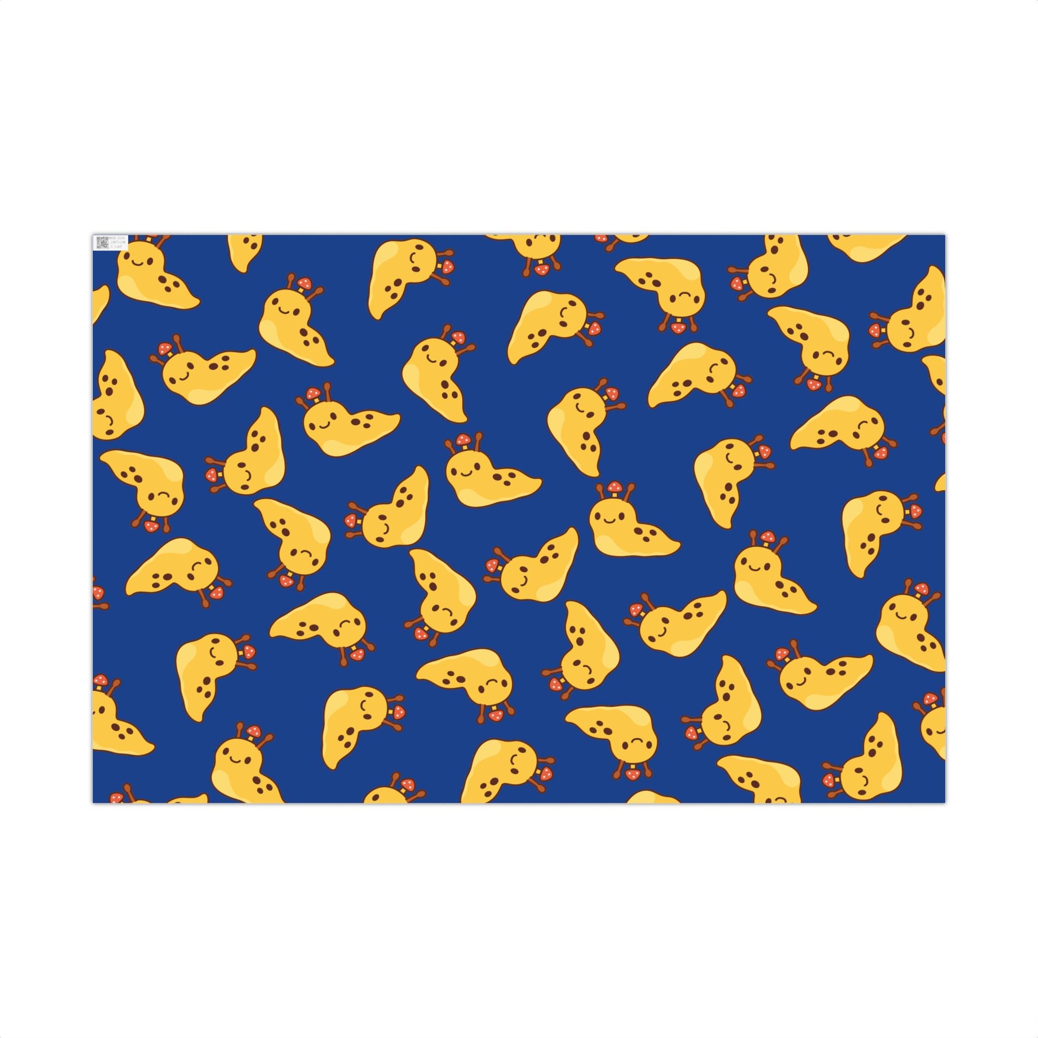 Gift Wrap Papers, Nature Lover Gift, Cute Banana Slug Mushroom Design, Gift Wrap Sheets, Wrapping Paper Roll, Snail Slug Lover Present