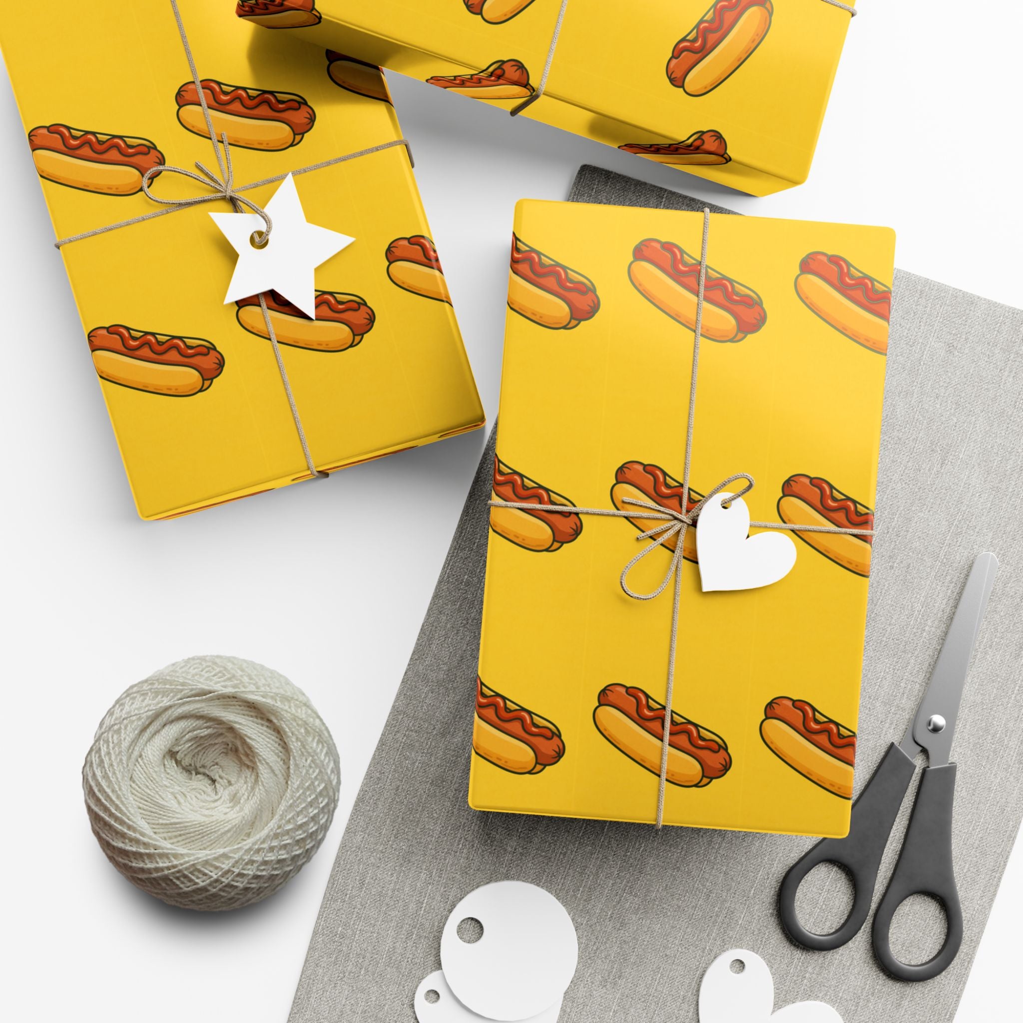 Wrapping Paper, Glizzy Funny Gag Gift Hot Dogs, Hot Dog Lover Birthday Gift, Gift Wrap Accessories, Gift Packaging Supplies, Party Supply