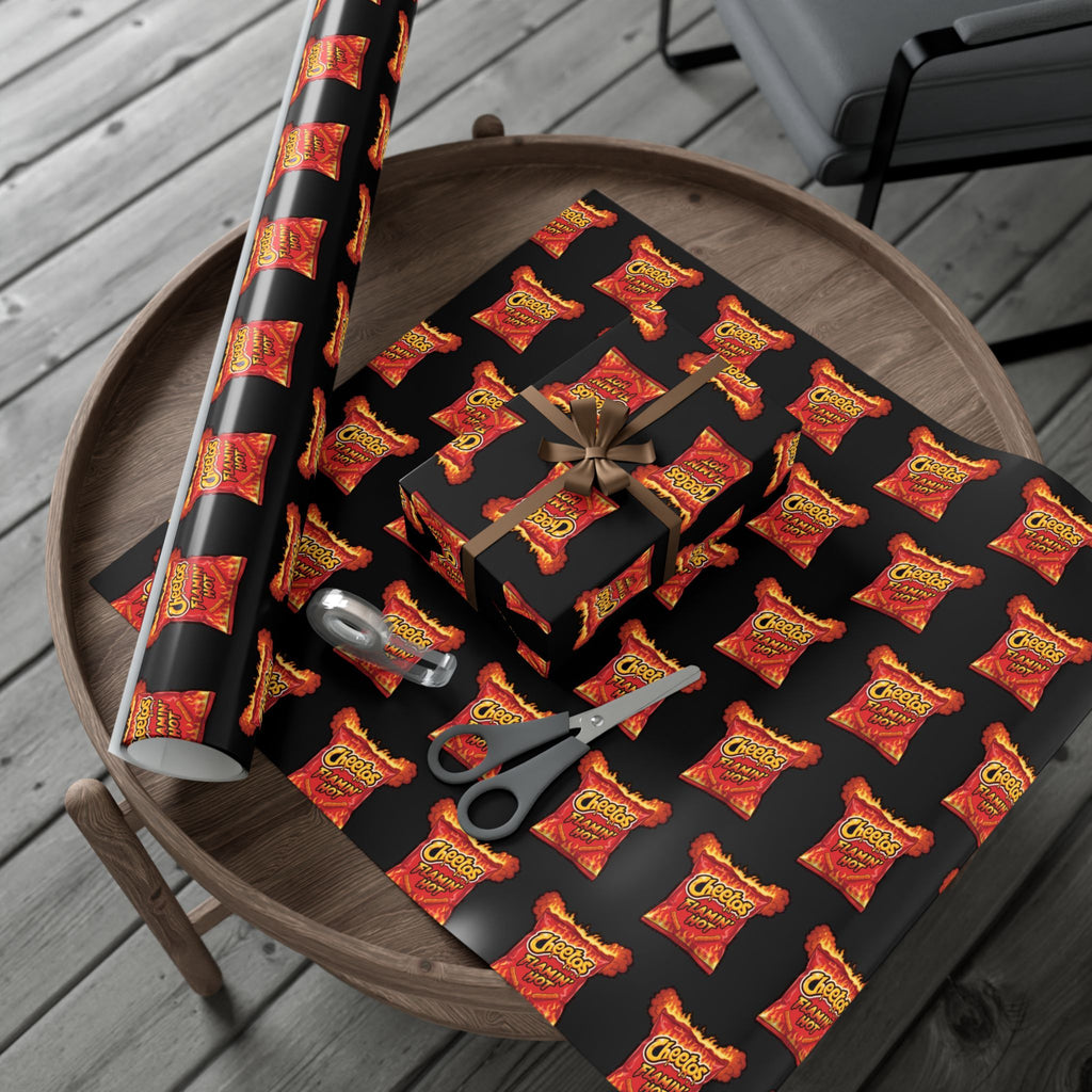 Wrapping Paper, Frito-Lay Hot Cheetos Bag of Chips Gag Gift Funny, Gift Wrap Roll, Chip Lover Gift, Unique Wrapping Paper, Funny Gift Wrap,