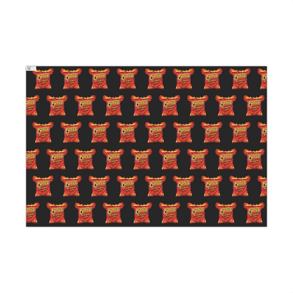Hot Cheeto Frito Lay Funny Gift Wrap Paper — Novelty Snack-Themed Wrapping