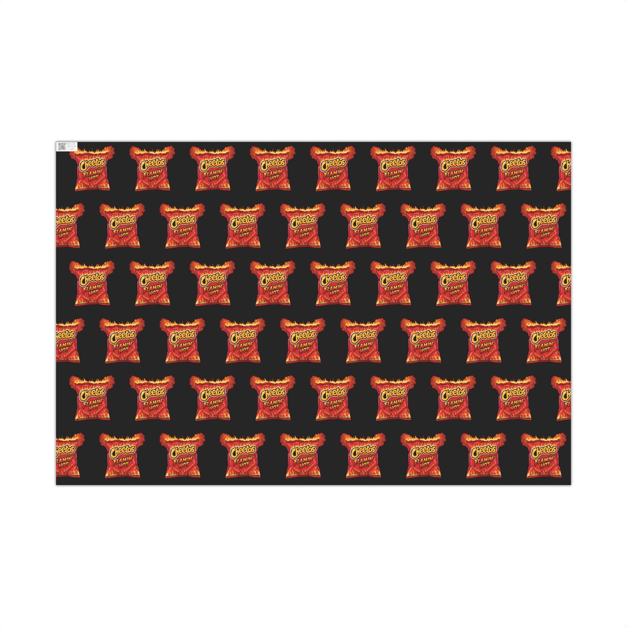 Hot Cheeto Frito Lay Funny Gift Wrap Paper — Novelty Snack-Themed Wrapping