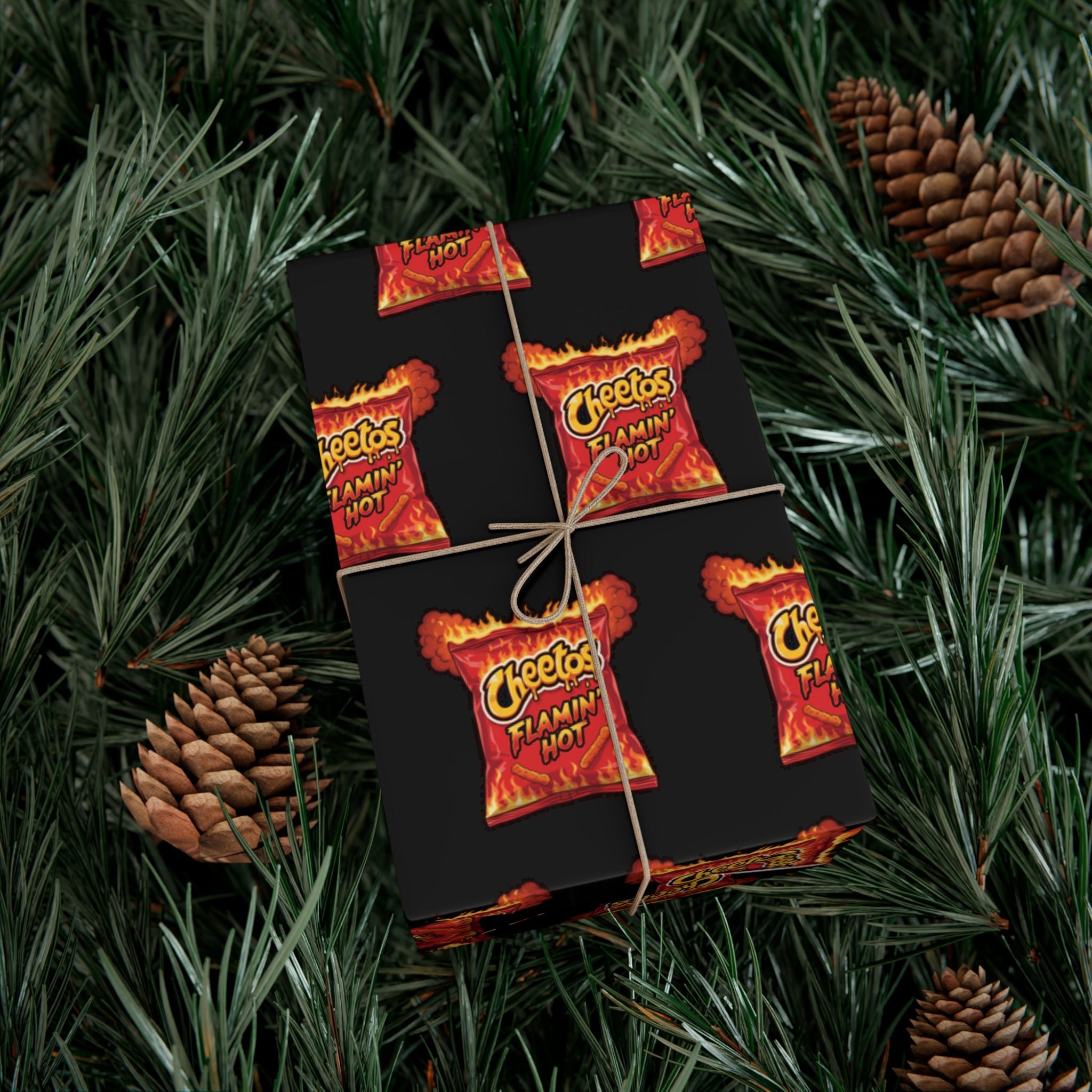 Wrapping Paper, Frito-Lay Hot Cheetos Bag of Chips Gag Gift Funny, Gift Wrap Roll, Chip Lover Gift, Unique Wrapping Paper, Funny Gift Wrap,